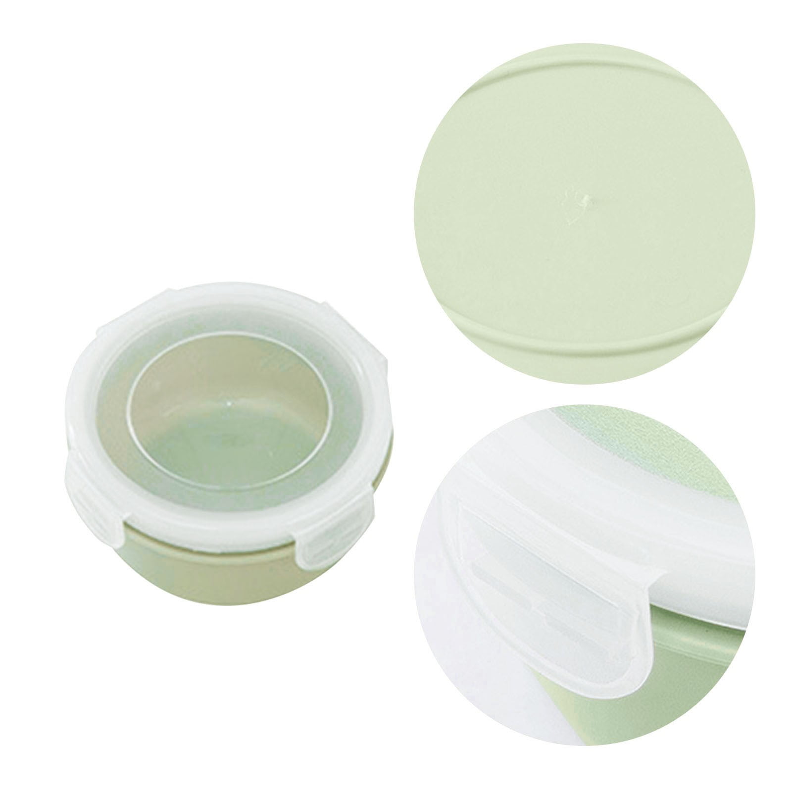 JWDX Storage Containers Clearance! Simple Refrigerator Preservation Box Small Lunch Box Kitchen Lunch Box Plastic Storage Box Sealed Box for Lunch Kitchen Arrangement, Include 1* Bento Box A - Image 4