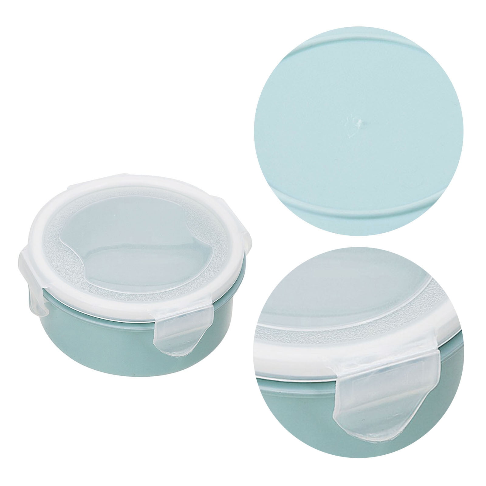 JWDX Storage Containers Clearance! Simple Refrigerator Preservation Box Small Lunch Box Kitchen Lunch Box Plastic Storage Box Sealed Box for Lunch Kitchen Arrangement, Include 1* Bento Box B - Image 4