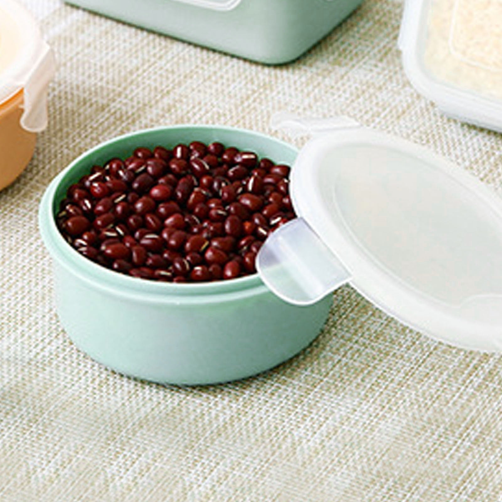 JWDX Storage Containers Clearance! Simple Refrigerator Preservation Box Small Lunch Box Kitchen Lunch Box Plastic Storage Box Sealed Box for Lunch Kitchen Arrangement, Include 1* Bento Box B - Image 6