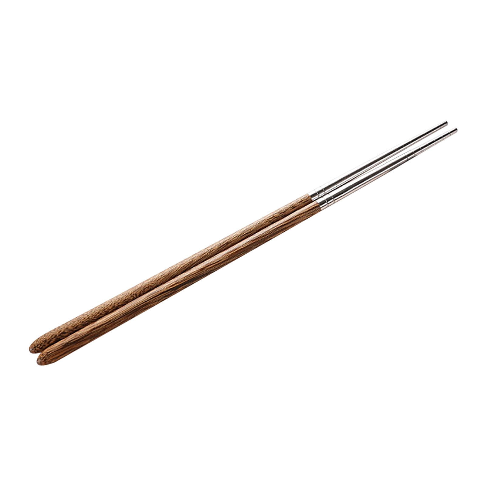 JWDX Tableware Clearance! Household High-Grade Non-Lacquered Non-Slip Light Chopsticks Wooden Luxury Kitchen，Dining Bar, Stainless Steel Bowl Promotion Include 1 Pair of Wooden Chopsticks AS shown - Image 1