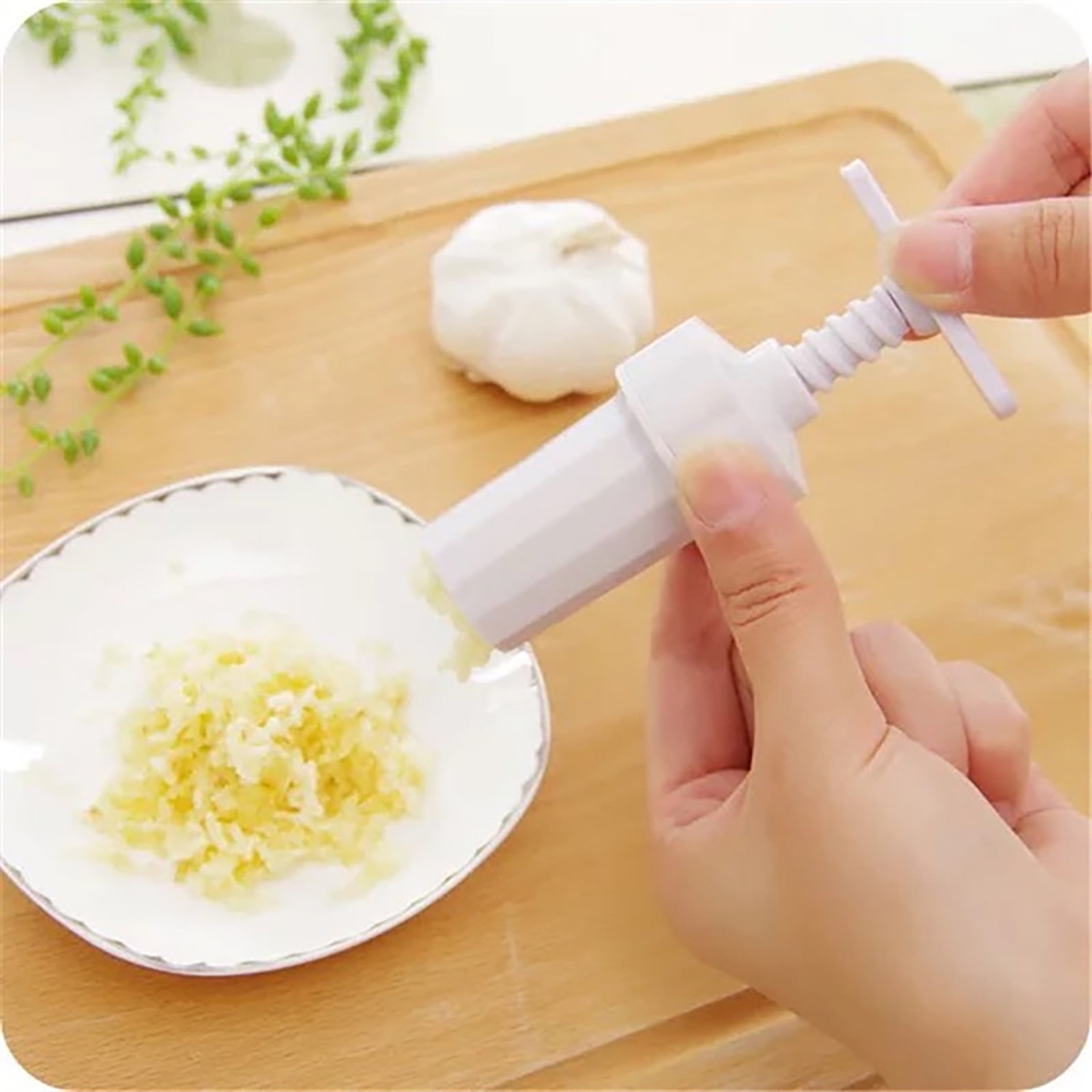 JWDX Garlic Press Clearance! Useful Garlic Crusher Sharpener Plastic Case Peeler Press Kitchen Garlic Press, Garlic Press Promotion Include 1X Garlic Press Tool AS shown - Image 8