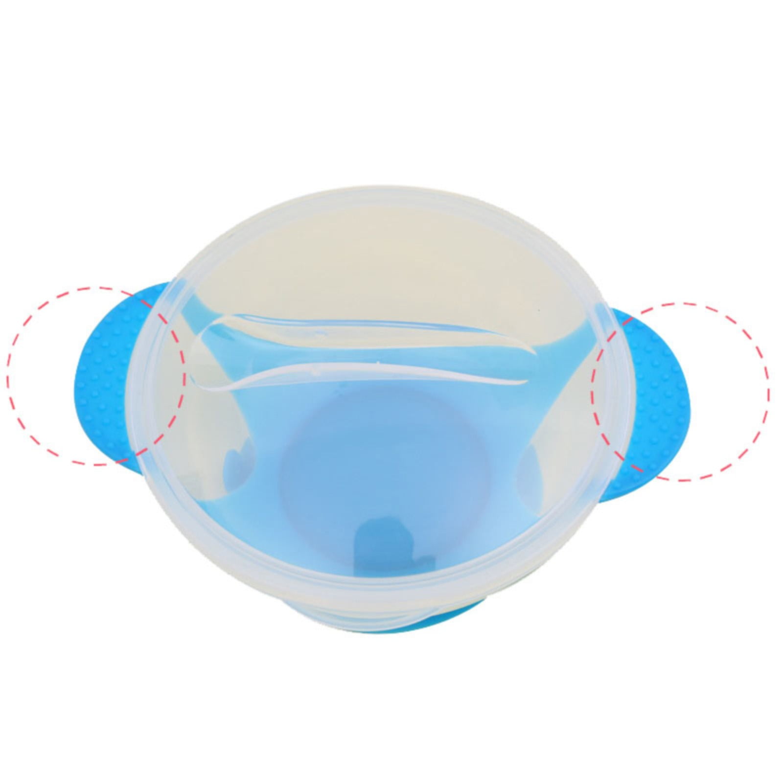 JWDX Tableware Clearance! Baby Children Training Feeding Dinner Bowl Spoon Tableware Set with Suction Cup, Stainless Steel Bowl Promotion Include 1Pc Bowl, 1Pc Soup Spoon Green - Image 3
