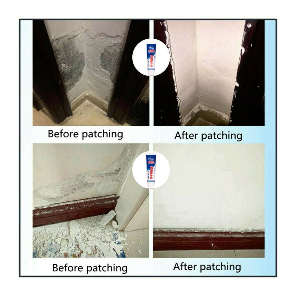 JWDX Cleaning Brush Clearance! White Latex Paint Wall Wall Cracks Ointment, Cleaning Brush Promotion Include 1X Wall Repair Paste 1X Scraper White - Image 1