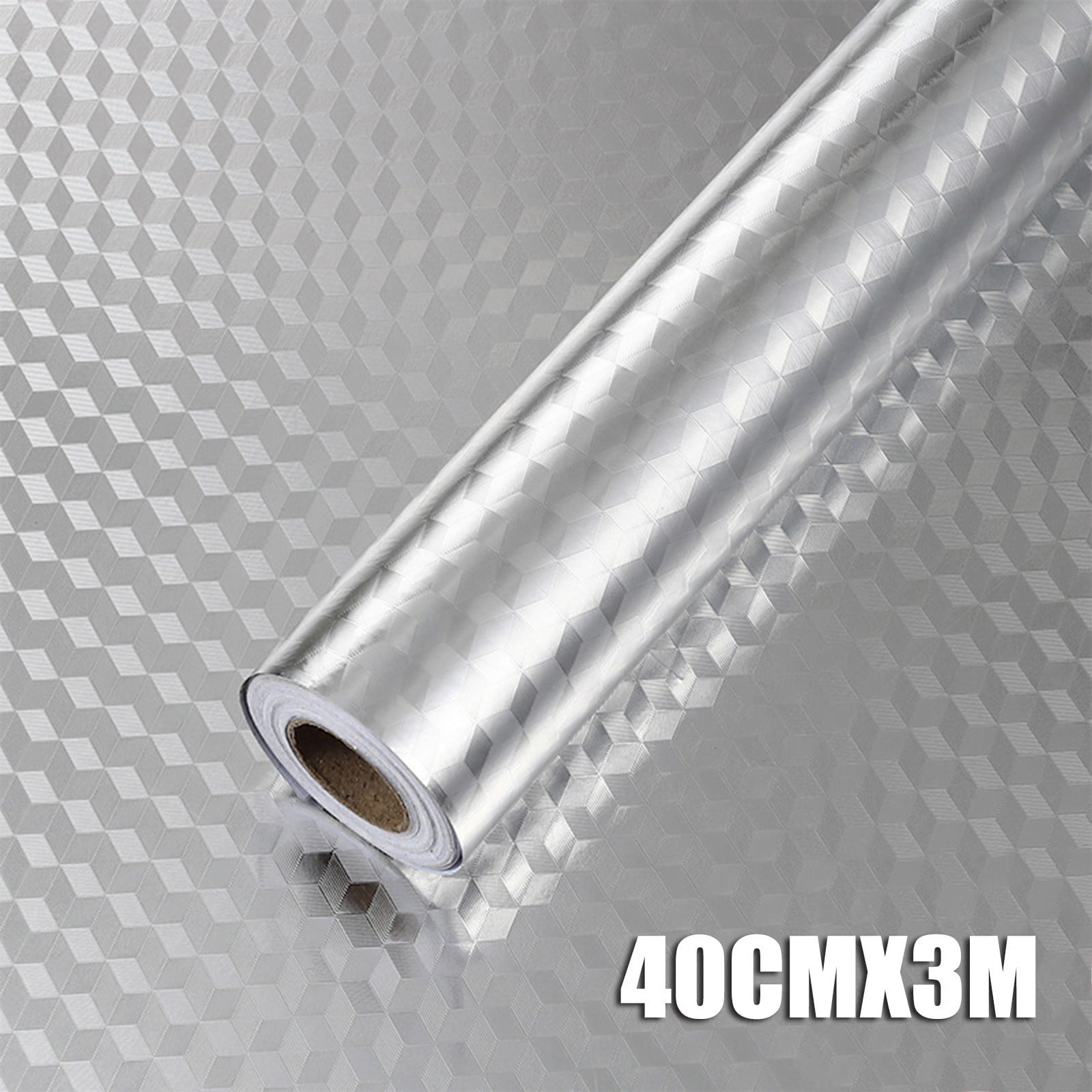 JWDX Kitchen Cleaning Supplies Clearance! Kitchen Backsplash Wallpaper Peel and Stick Aluminum Foil Contact Paper Self, Kitchen Cleaning Appliances Promotion Include 1 Roll of Tin Foil Silver - Image 1