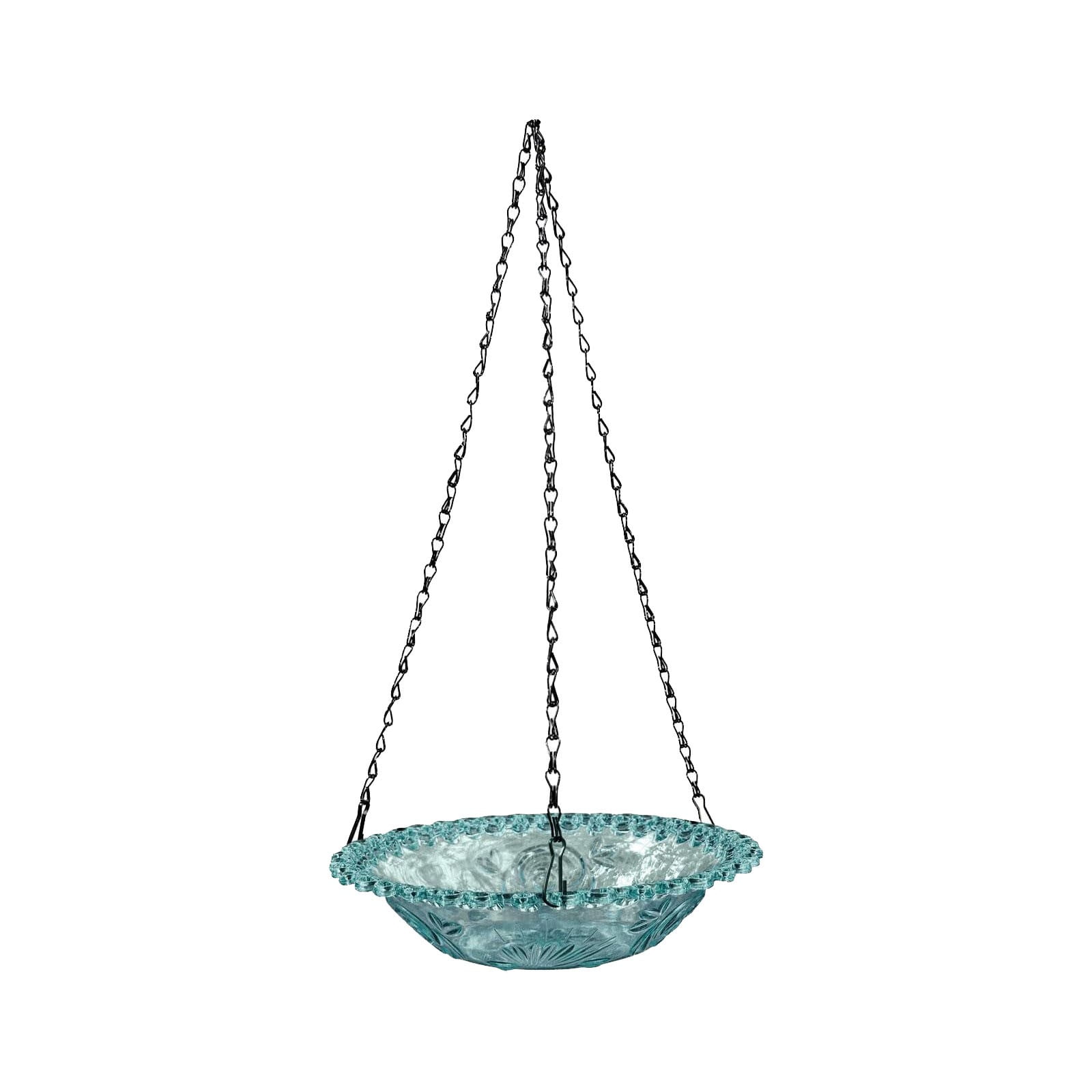 JWDX Bird Feeders for Outdoors Clearance! Hanging Bird Bath Plastic Bird Bath Plate Hanging Tray for Outdoors Hanging Bird Water or Bird Seed Hanging Bird Feeder for Outdoors Bird Bath Bowl S4-Blue - Image 1