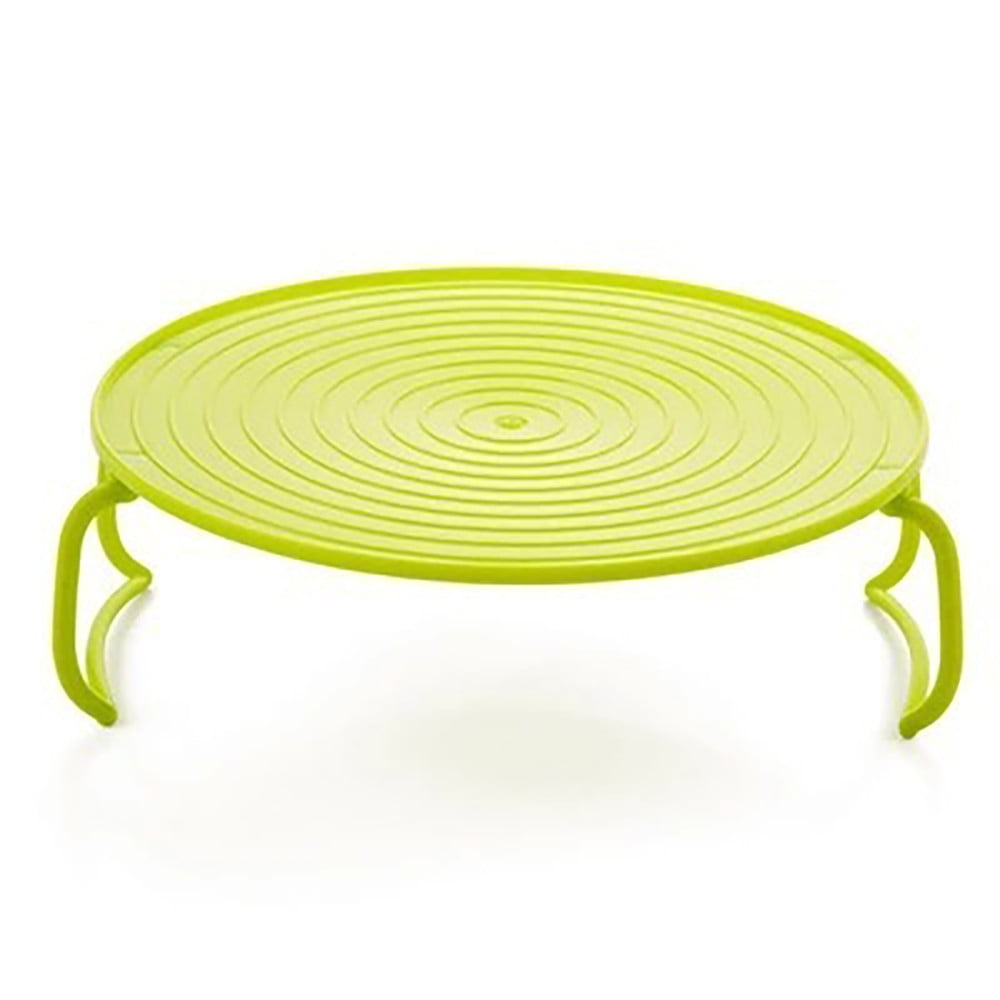 Multifunctional Double-Layer Microwave Oven Rack Microwave Stand Multifunctional Microwave Oven Heating Layered Steaming Tray Tray Double Layer Green Eguiwyn Clearance! 3-Green - Image 1