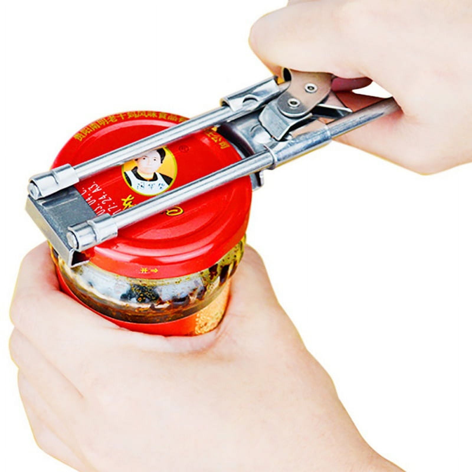 Adjustable Jar Opener for Arthritis - All Metal Construction - Easily Opens Jar and Bottle Lids - Image 1