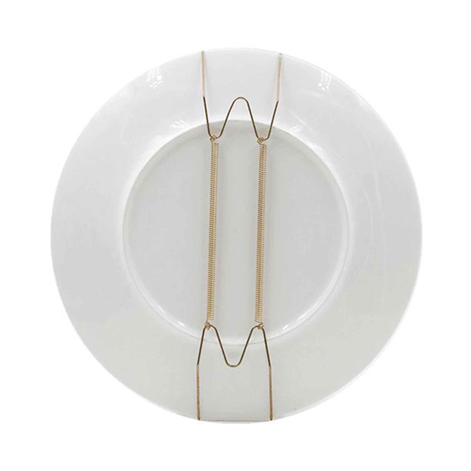JWDX Hooks Clearance! Dish Display Plate Hangers 10 Pack Stainless Steel Decorative Wire Plate Hanger Holders in Spring Hook Holder Hanging Wire for Decorative Plates and Art Gold - Image 6