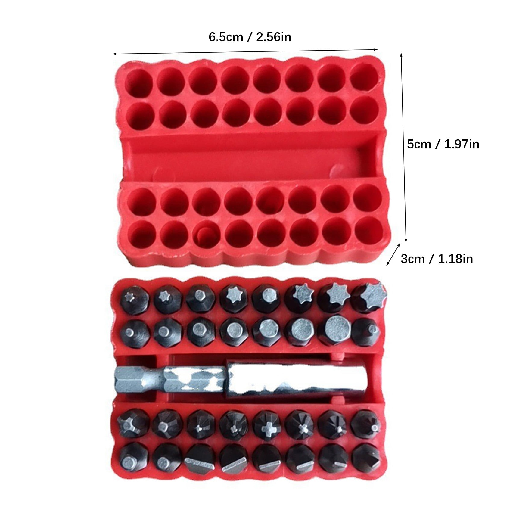 Clearance! JWDX Drill, Drill Bit Promotion, Electric Screwdriver Combination Suit Hexagonal Slotted Opening Various Styles Multi Size Screwdriver 33 Pieces Set A - Image 3
