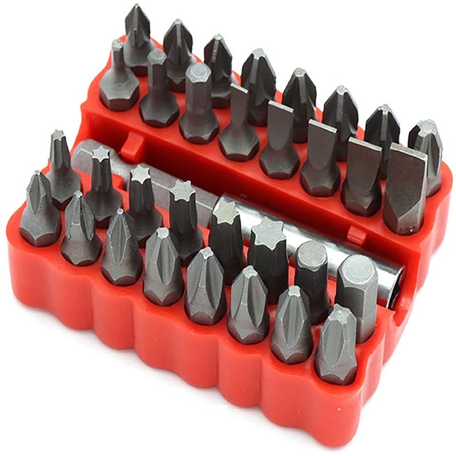 Clearance! JWDX Drill, Drill Bit Promotion, Electric Screwdriver Combination Suit Hexagonal Slotted Opening Various Styles Multi Size Screwdriver 33 Pieces Set A - Image 4
