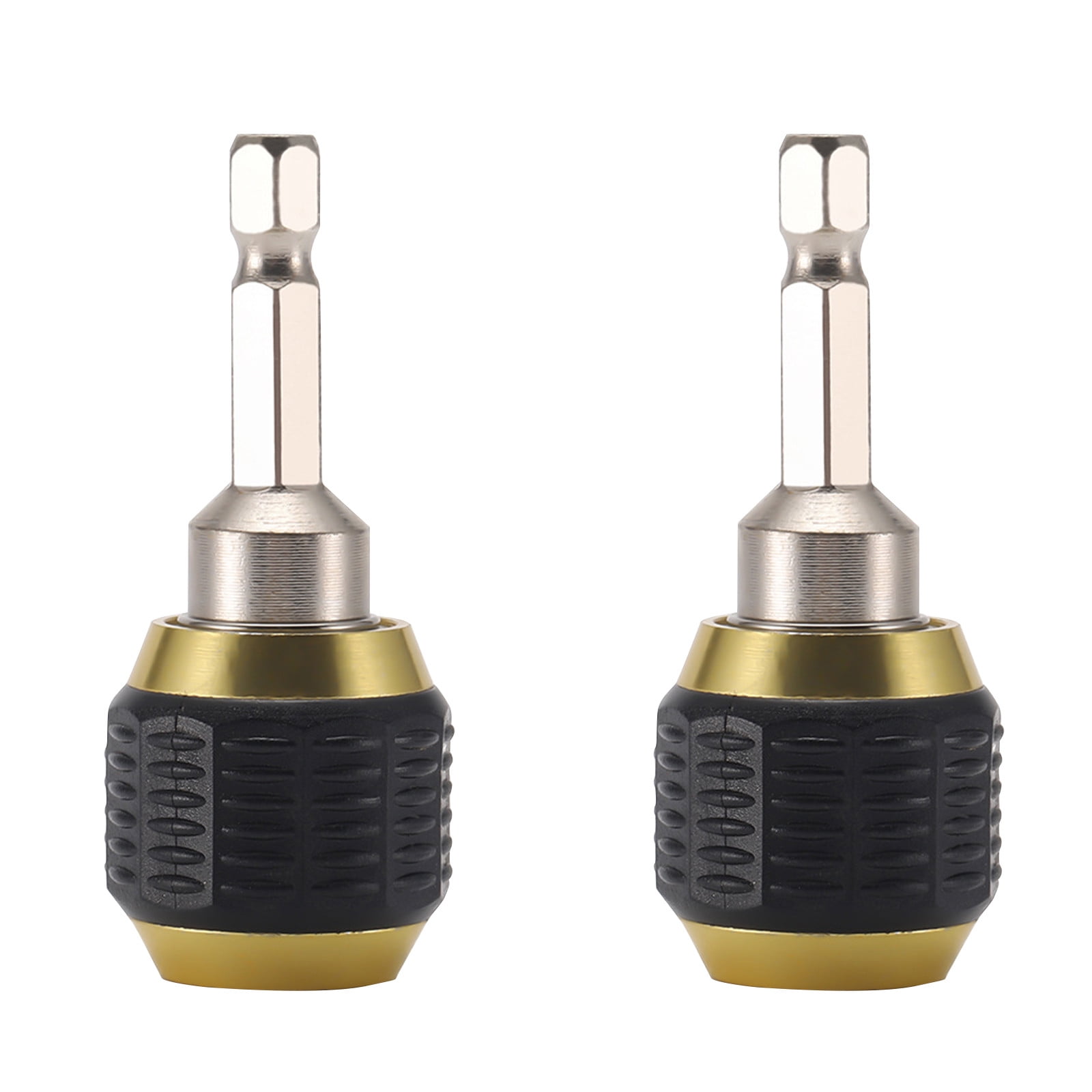 JWDX Electrical Tools Clearance! 2Pcs Quick Connect Drill Chuck Tools, Drill 1/4 Coupling Shank Quick Drill Chuck Holder Drill Bit 60Mm Bit Tool Hex Tools and Home Improvement Black - Image 1