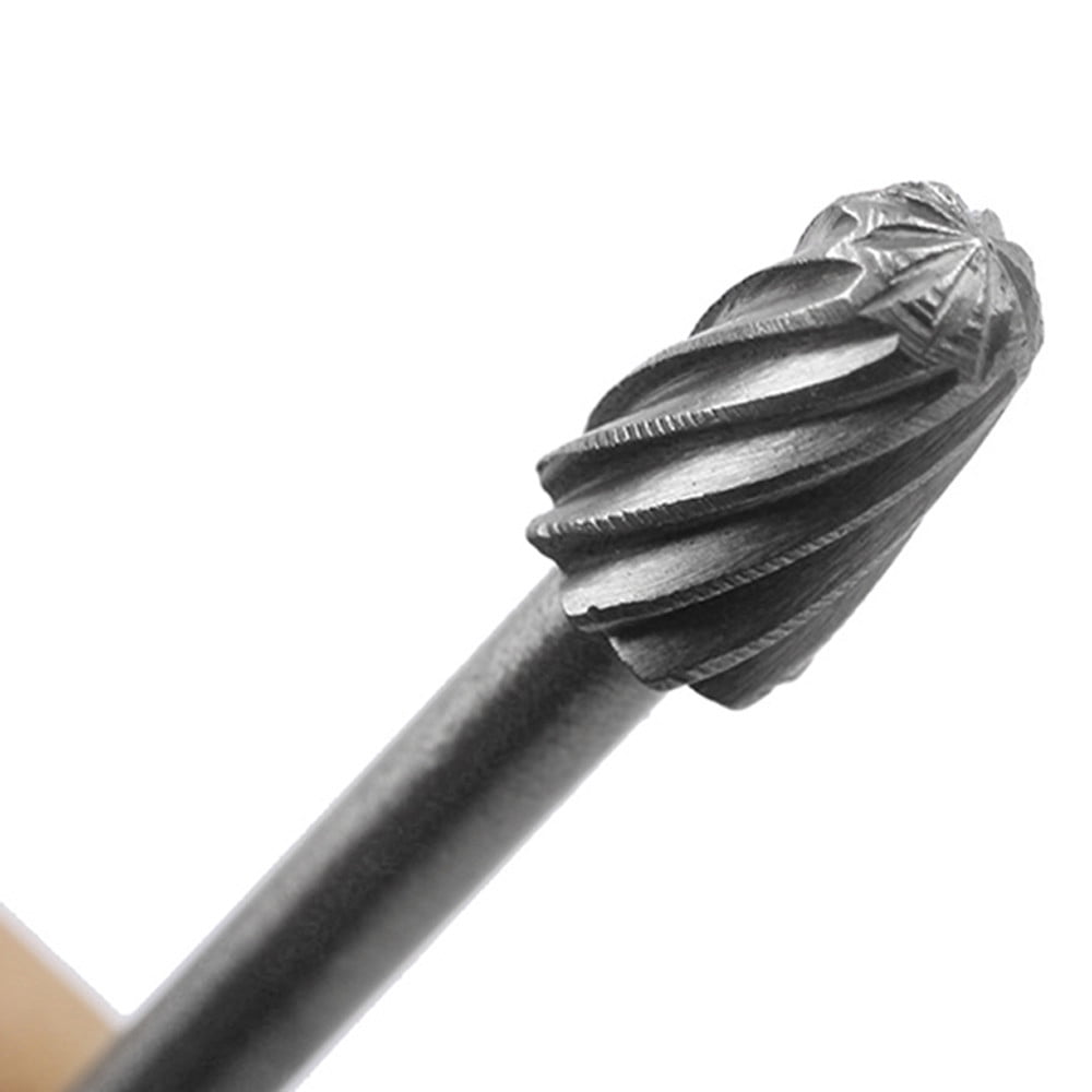 JWDX Drill Bit Clearance! 10Pcs Fine Needle Rotary Files White Diamond Drill Bits Silver, 10 Pcs/Set Hss Dremel Routing Rotary Milling Rotary File Cutter Wood, include 10 Drill Bits Silver - Image 3