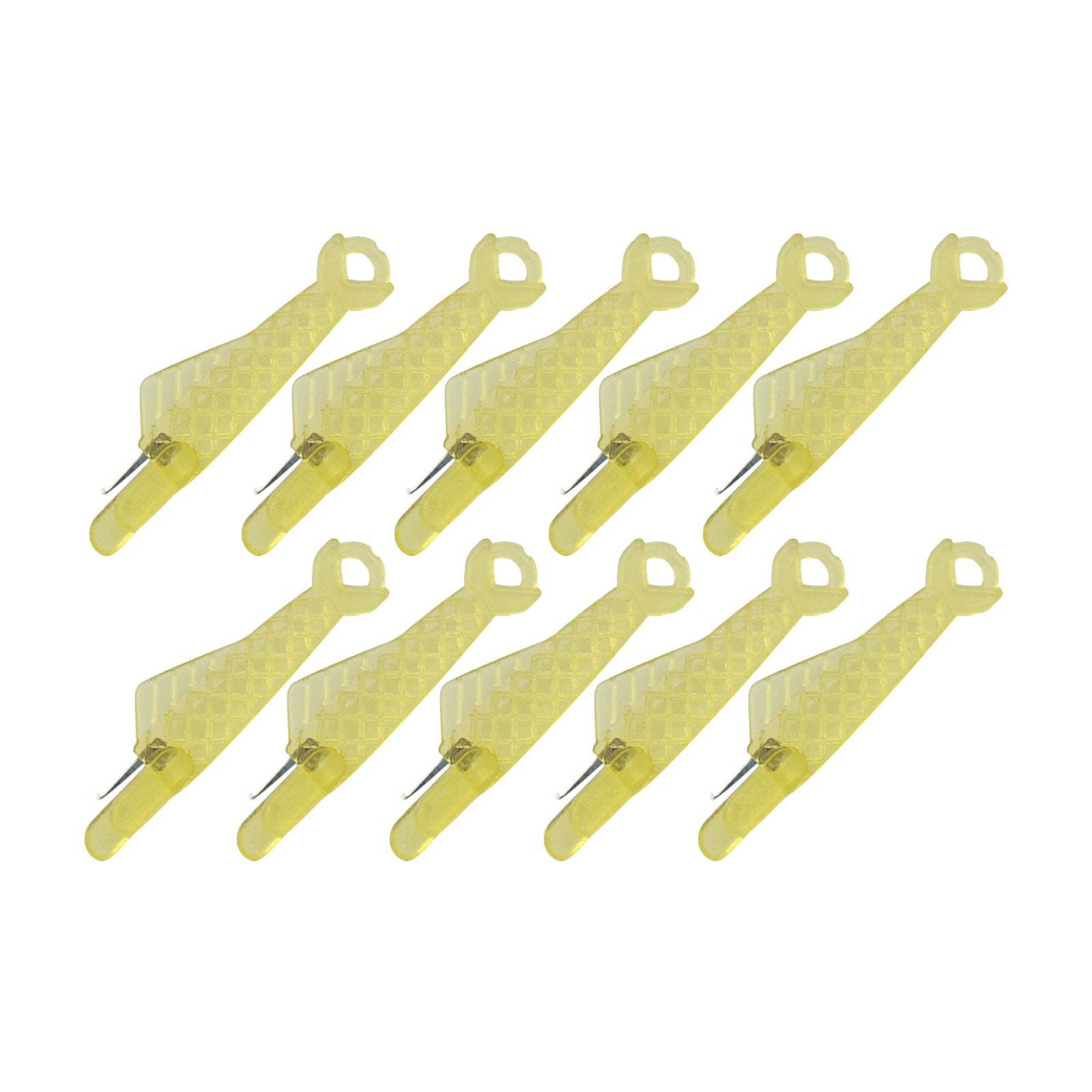 JWDX Needle and Thread Kit! Fish Mouth Sewing Machine Needle Threader 2024 New Automatic Sewing Needle Threader Simple Needle Threader Upgrade Quick Sewing Machine Loop Easy Selfthread Needle Yellow - Image 1
