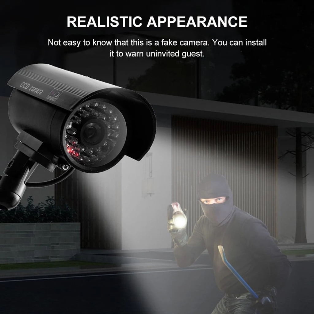 JWDX Office and Craft and Stationery Clearance! Fake Camera Simulation Waterproof Security Cctv Surveillance Camera, Surveillance Camera Cctv Camera Dummy Office and Stationery, include 1X Camera Black - Image 6