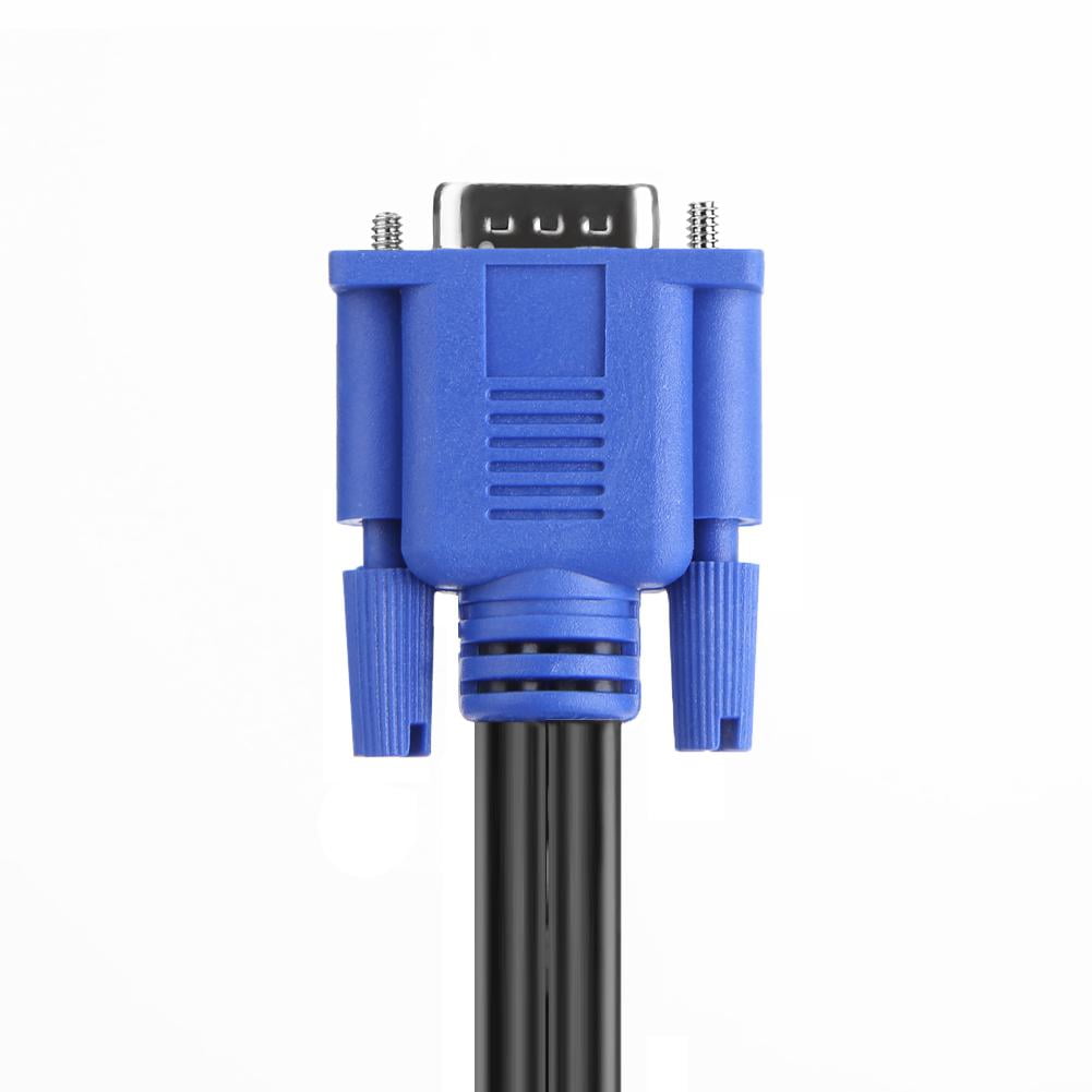 PLGEBR Dual 2 Monitor VGA Male to Female Cable, Blue - Image 7