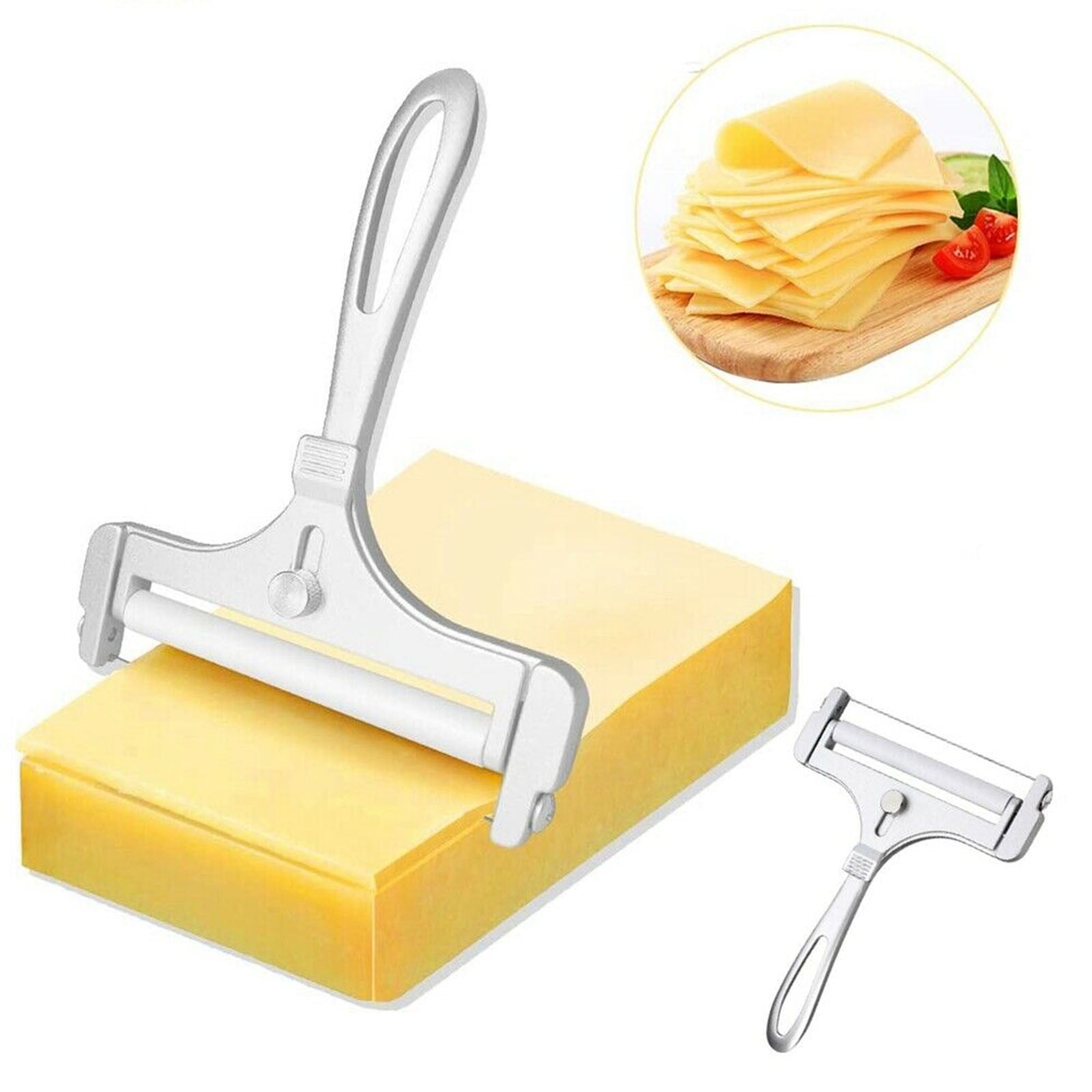 PLGEBR Home Decor Cutter Wire Stainless Steel Cheese Grater Peeler Cheese Slicers Kitchen Gadgets As Shown - Image 1