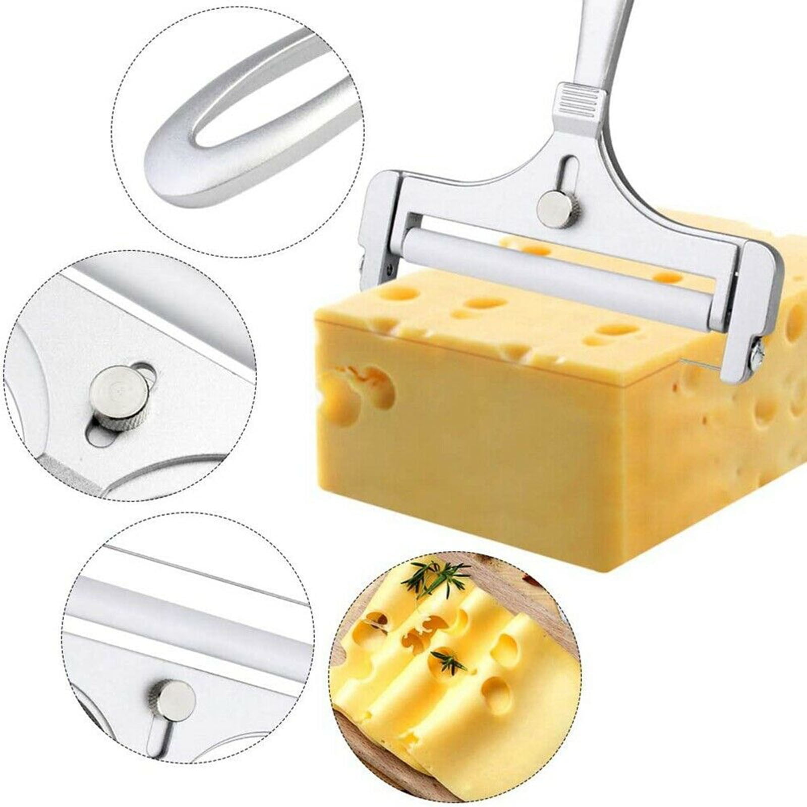 PLGEBR Home Decor Cutter Wire Stainless Steel Cheese Grater Peeler Cheese Slicers Kitchen Gadgets As Shown - Image 7