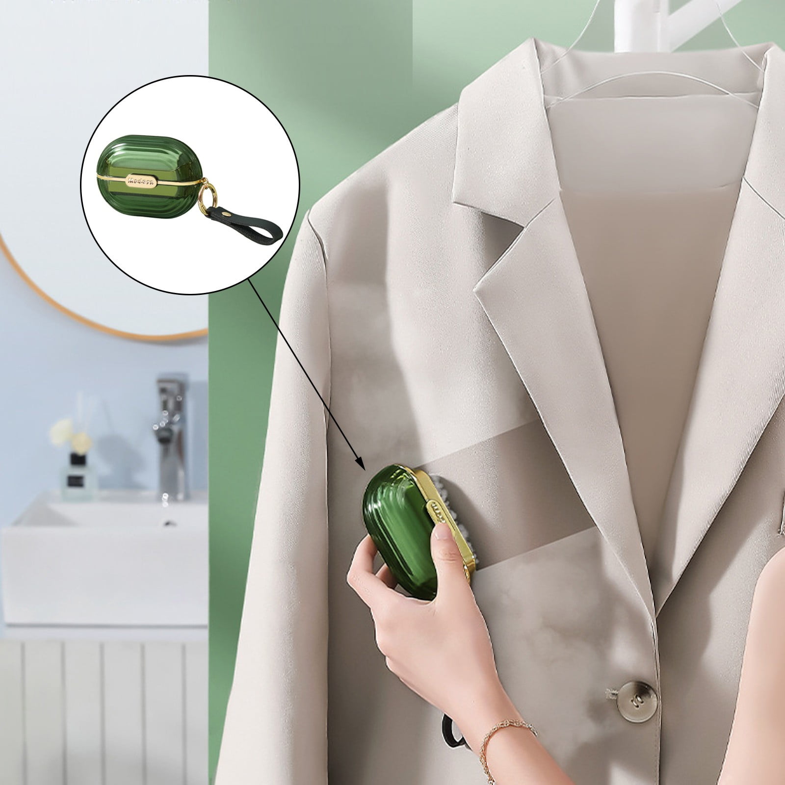 Clearance! JWDX Hair Removal Device, Hair Remover Promotion, Double Sided Adhesive Wool Can Be Roll Paper Easy to Carry Clothes Sticky Dust Paper Hair Remover Sheet Adhesive Brush Green - Image 2