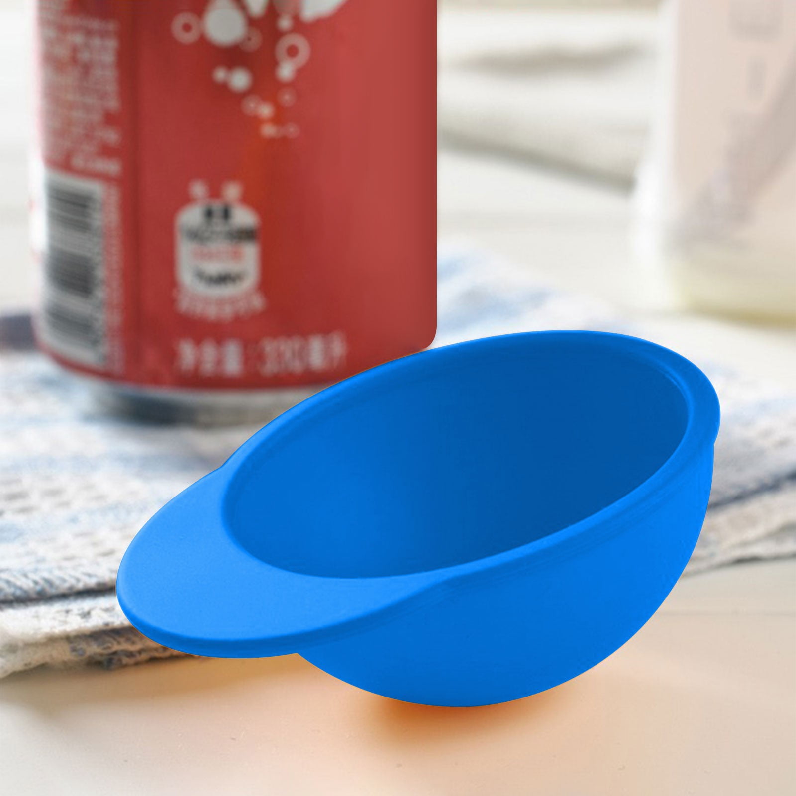 Clearance Back to School Supplies! JWDX Cute Can Hat Sealing Cover Cola Beer Preservation Cover Silicone Cup Cover Dustproof and Leakproof Coffee Color (Include: 1X Can Hat Sealing Cover) Blue - Image 7
