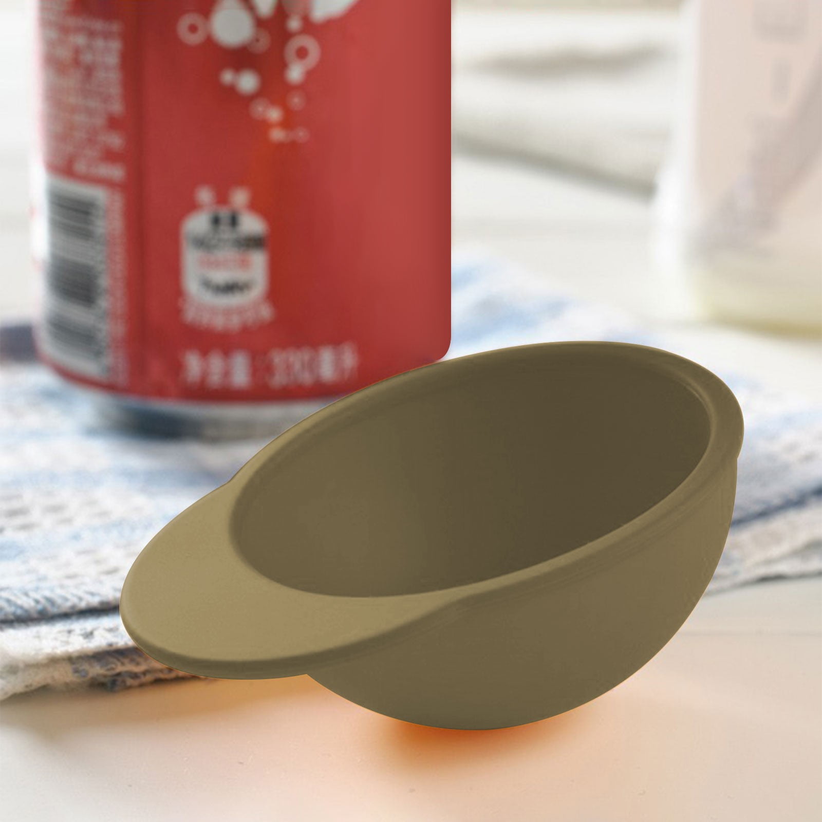 Clearance Back to School Supplies! JWDX Cute Can Hat Sealing Cover Cola Beer Preservation Cover Silicone Cup Cover Dustproof and Leakproof Coffee Color (Include: 1X Can Hat Sealing Cover) Coffee - Image 5
