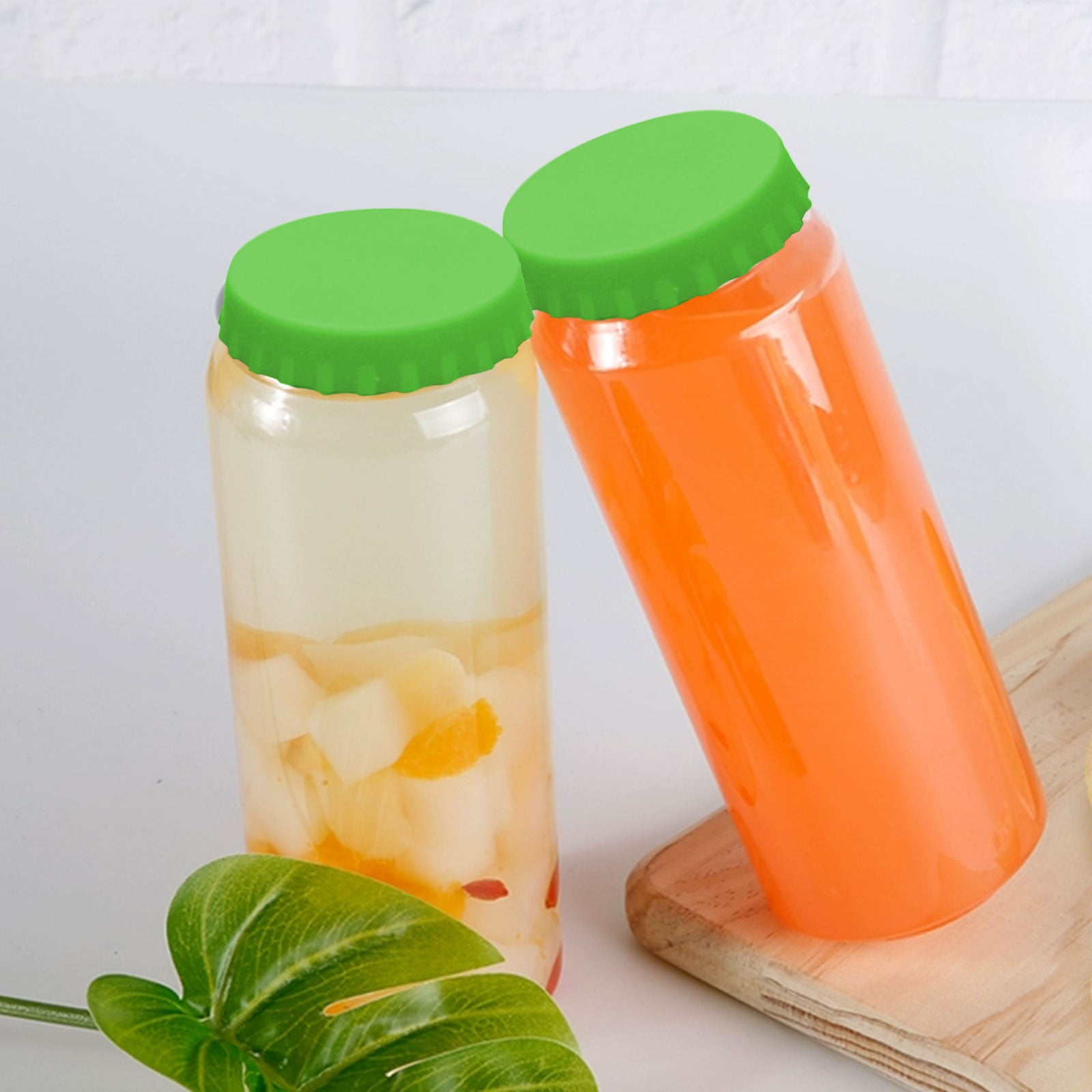Clearance Back to School Supplies! JWDX Silicone Can Cover Soda Can Cover Cans Can Store Beer Beverages Silicone Leak-Proof Seal Green (Include: 1X Silicone Cover) Clearance Sale Green - Image 2