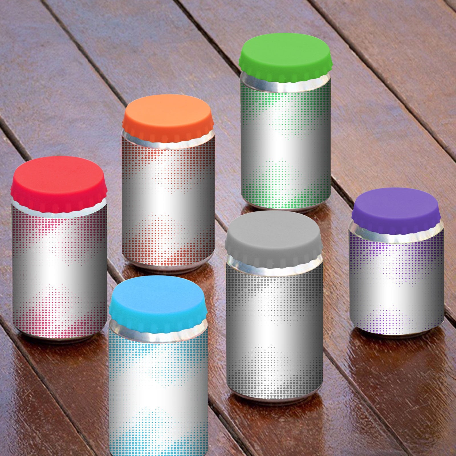 Clearance Back to School Supplies! JWDX Silicone Can Cover Soda Can Cover Cans Can Store Beer Beverages Silicone Leak-Proof Seal Green (Include: 1X Silicone Cover) Clearance Sale Green - Image 4
