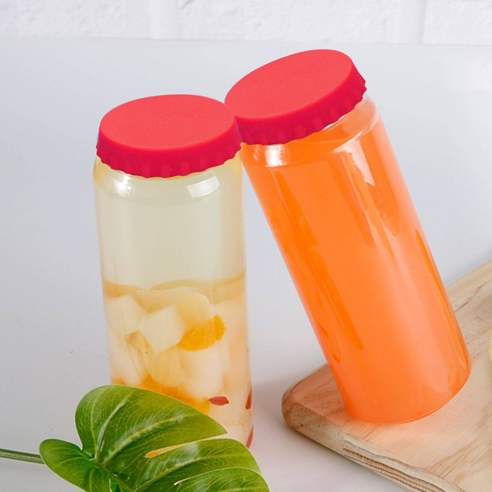 Clearance Back to School Supplies! JWDX Silicone Can Cover Soda Can Cover Cans Can Store Beer Beverages Silicone Leak-Proof Seal Green (Include: 1X Silicone Cover) Clearance Sale Red - Image 2