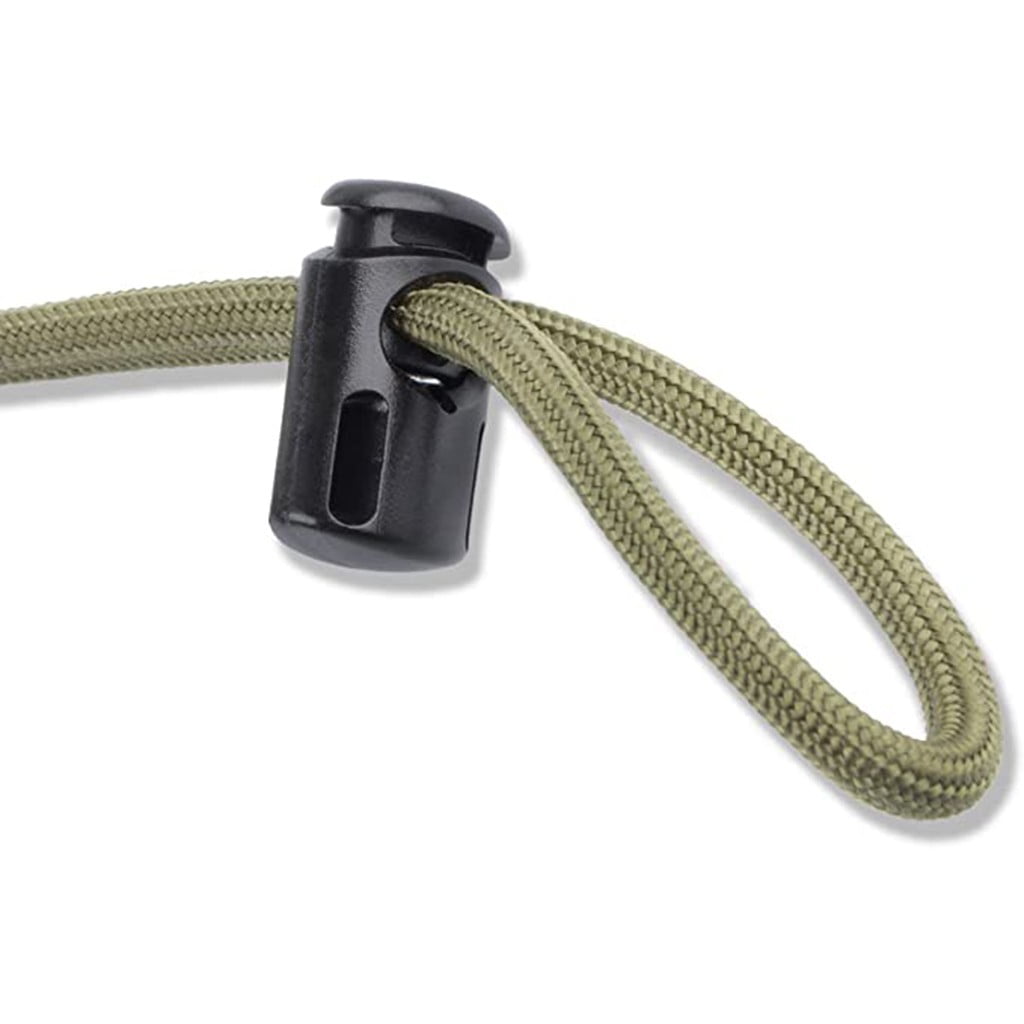 Clearance Back to School Supplies,Classroom Supplies! JWDX 50Pcs Spring Buckle No.8002, Stopper Shape Sliding Lanyard Luggage Cord Clip Rope Round Locks End 50Pcs Artscrafts and Sewing Black - Image 5
