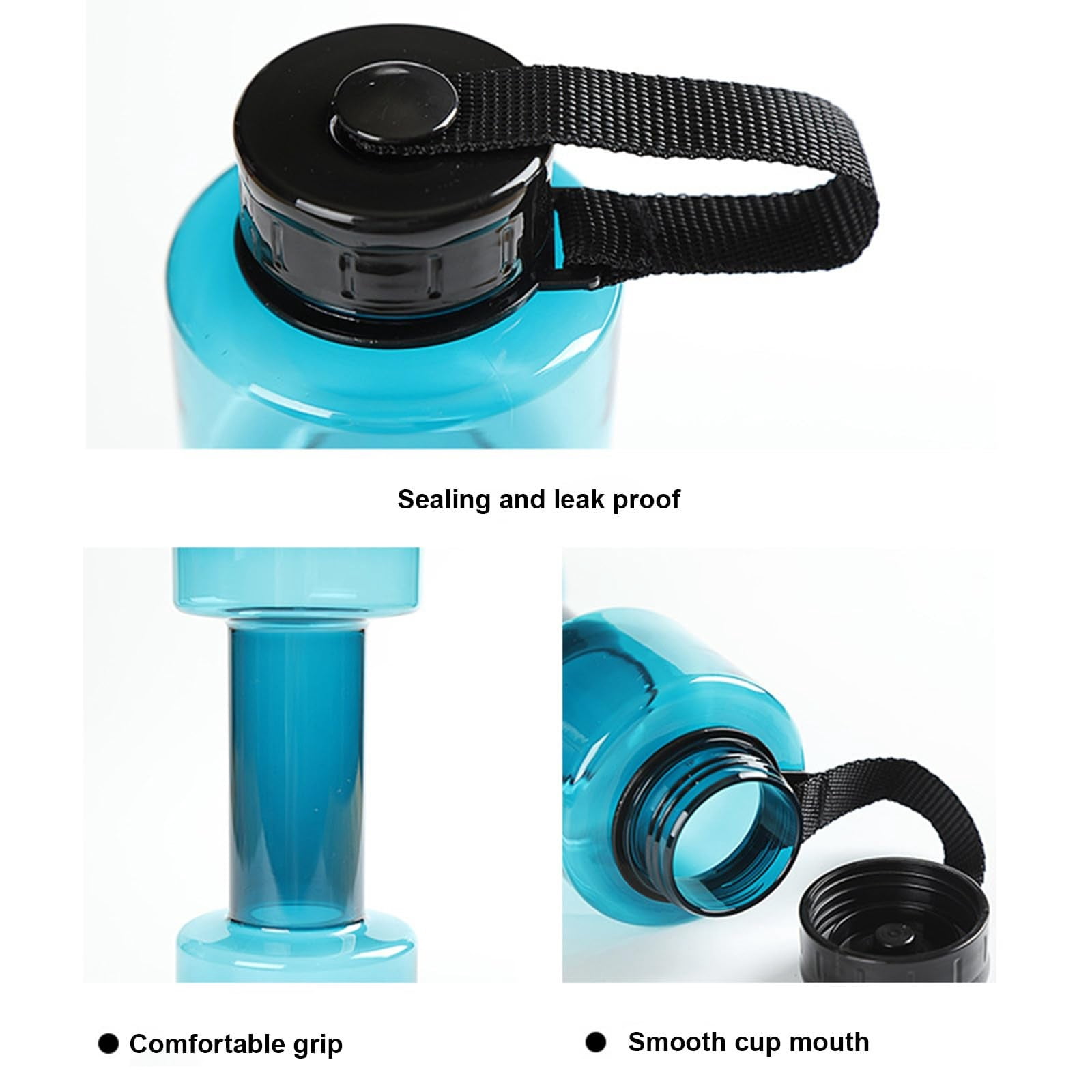 JWDX Portable Kettle Clearance, Water Bottle Multifunctional Water Bottle Dumbbell Shaped Drinking Bottles Leakproof Bottle Drinking Bottle for Gym School Cycling Outdoor Sports and Capacity Blue - Image 8