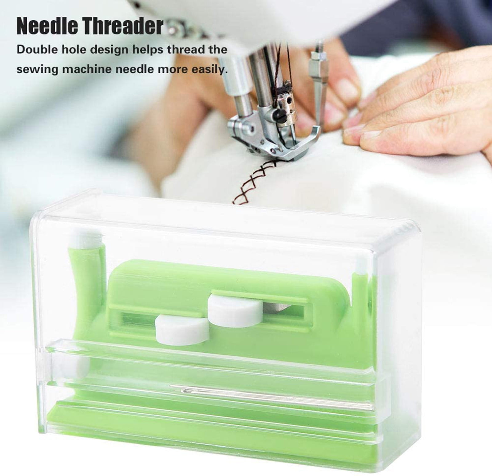 JWDX Office and Craft and Stationery Clearance! Hand Sewing Needle Threader Green, 2022 New Needle Threading Device Elderly Needle Guide Plastic Device Automatic Thread Sewing Poke Tool Green - Image 2