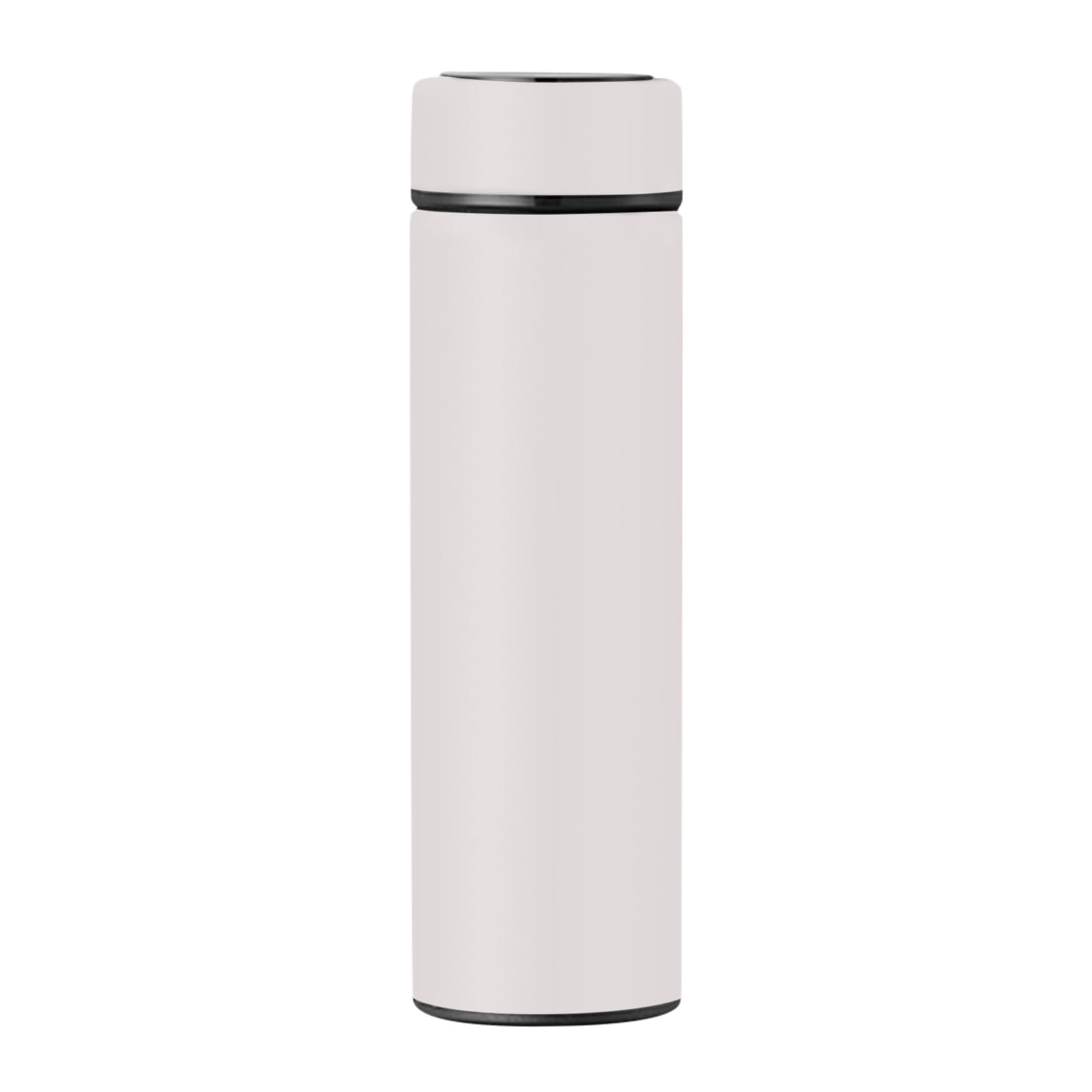 Clearance Back to School Supplies! JWDX Led Smart Touch Screen Temperature Measurement Thermos Cup Boutique Smart Display Series Inner 304 Material + Outer 201 Material 1Pc White - Image 1