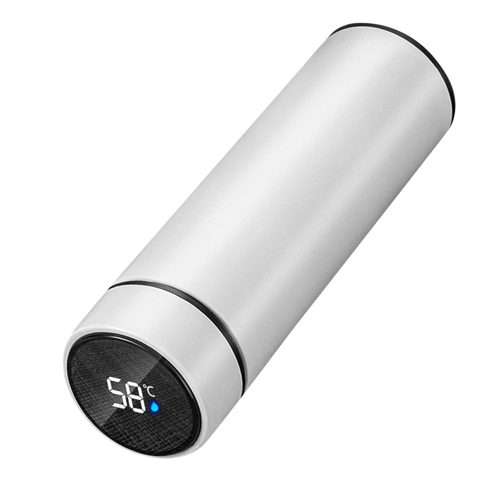 Clearance Back to School Supplies! JWDX Led Smart Touch Screen Temperature Measurement Thermos Cup Boutique Smart Display Series Inner 304 Material + Outer 201 Material 1Pc White - Image 7