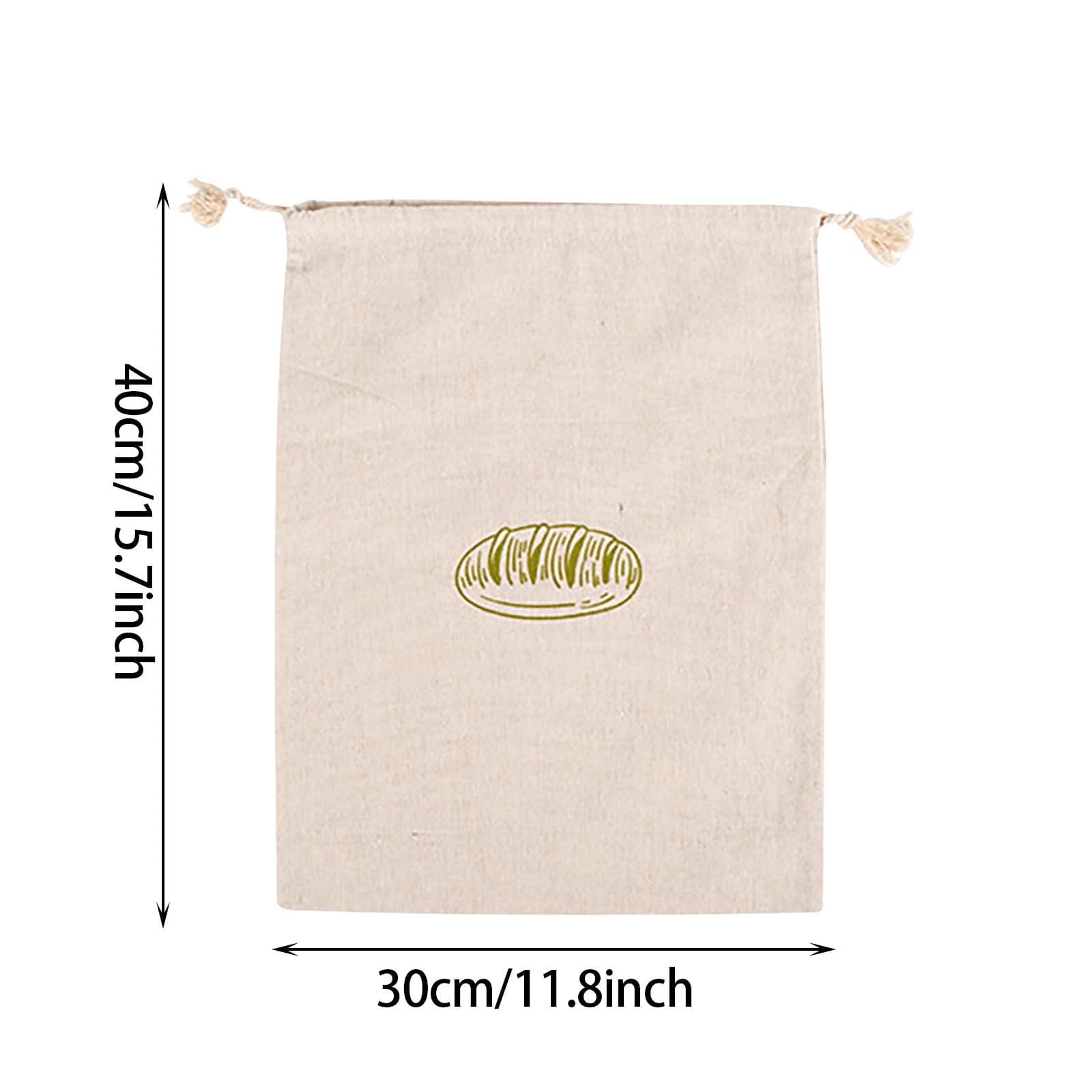 Clearance School Supplies! JWDX Linen Bread Bag Reusable Bread Bag 1Pc, 1Pc Linen Bread Bag Reusable Bread Drawstring Bag Cotton Bread Bag (Include: 1Pc Bread Bag) Clearance Sale A - Image 2
