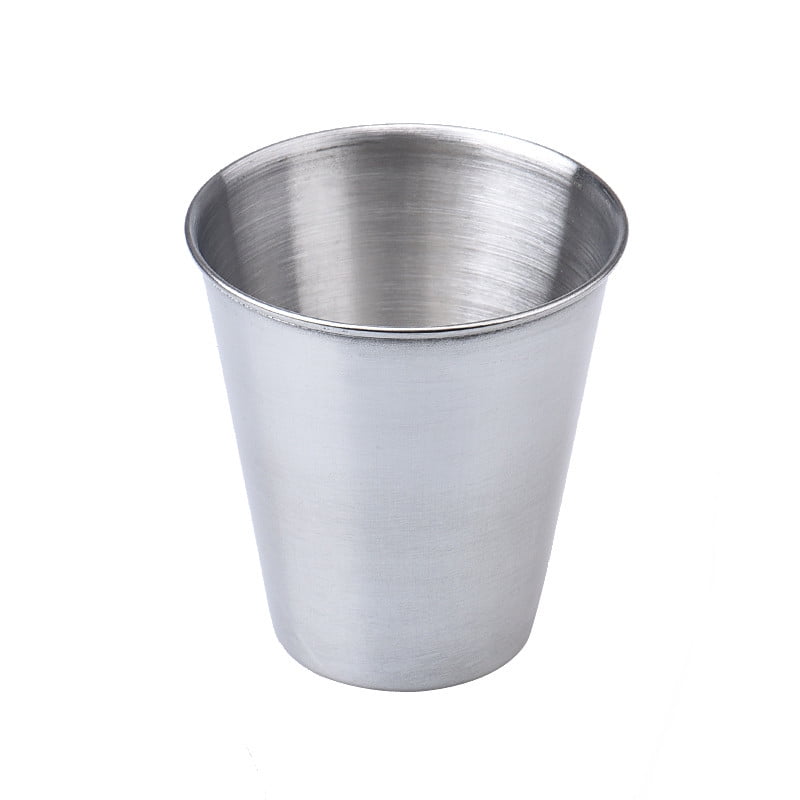 JWDX Wine Glass, 4 Small Wine Glasses with Sleeves, 4 Stainless Mug Tea Coffee Set Camping Steel Drinking Tumbler Cup of Glass and Bottle Z3-F - Image 7