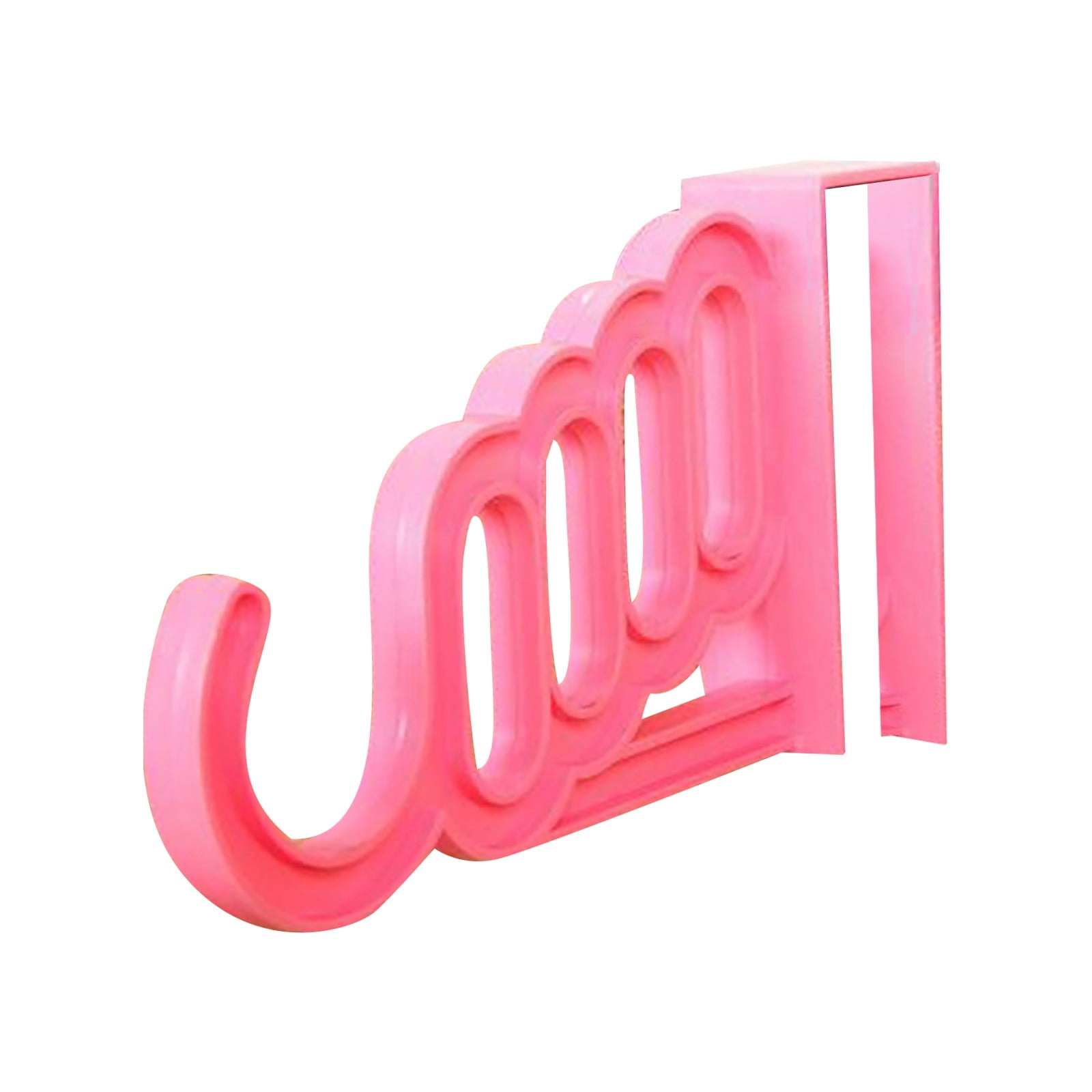 Clearance School Supplies! JWDX Hook Up, Basics Over the Door Organizer 5 Hook Rack for Coats Hats Robes Towels Bedroom Closet and Bathroom Home Wall Hanging Hook Rack Over Door Hat Clothes Holder Pink - Image 1