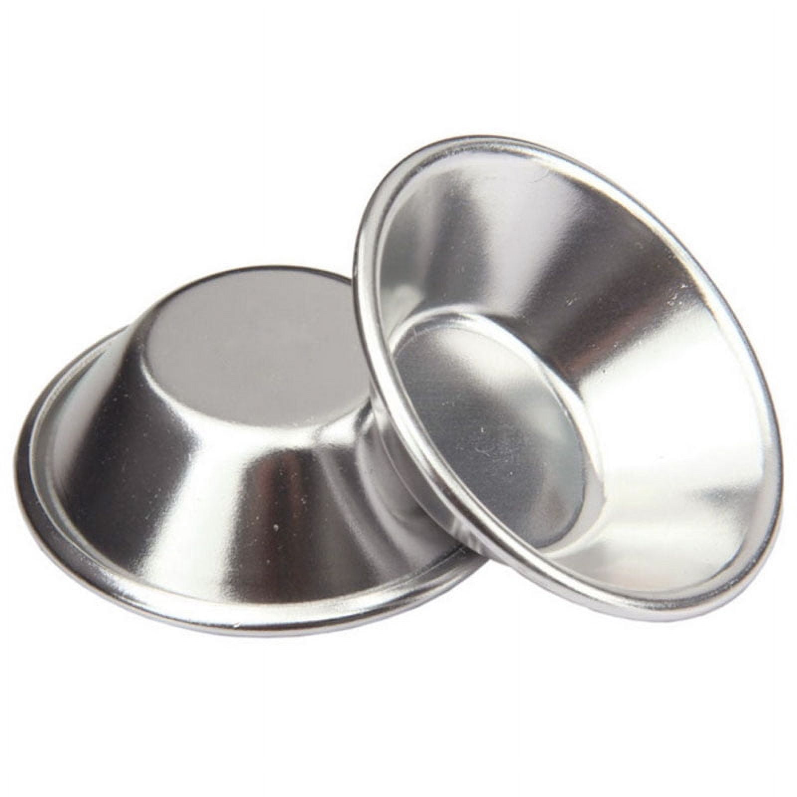 25 Pack Egg Tart Molds Tiny Pie Tartlets Dessert Mold Pans Tin Puto Cup Bakeware Muffin Cupcake Cake Cookie Mold Baking Tool, Round Resuable Nonstick - Image 3