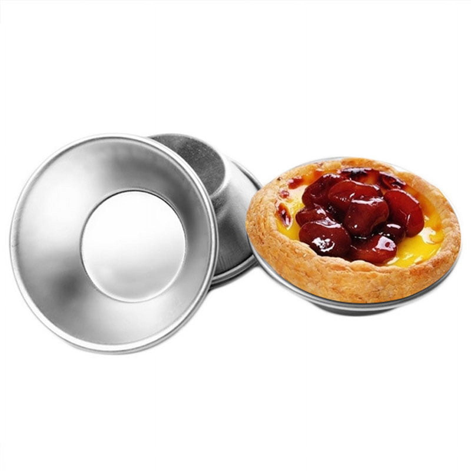 25 Pack Egg Tart Molds Tiny Pie Tartlets Dessert Mold Pans Tin Puto Cup Bakeware Muffin Cupcake Cake Cookie Mold Baking Tool, Round Resuable Nonstick - Image 4