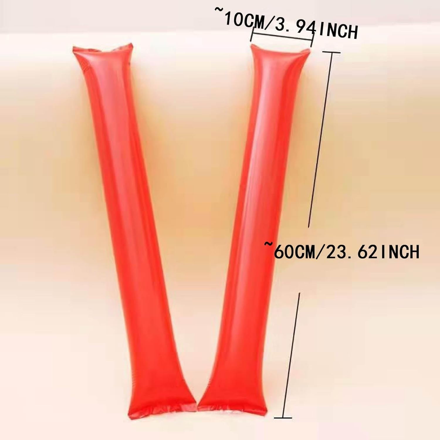 JWDX Event and Party Clearance! Inflatable Cheer Stick Concert Competition Party Bar Cheer Percussion Support Cheerleading Stick Clearance Sale Orange - Image 2