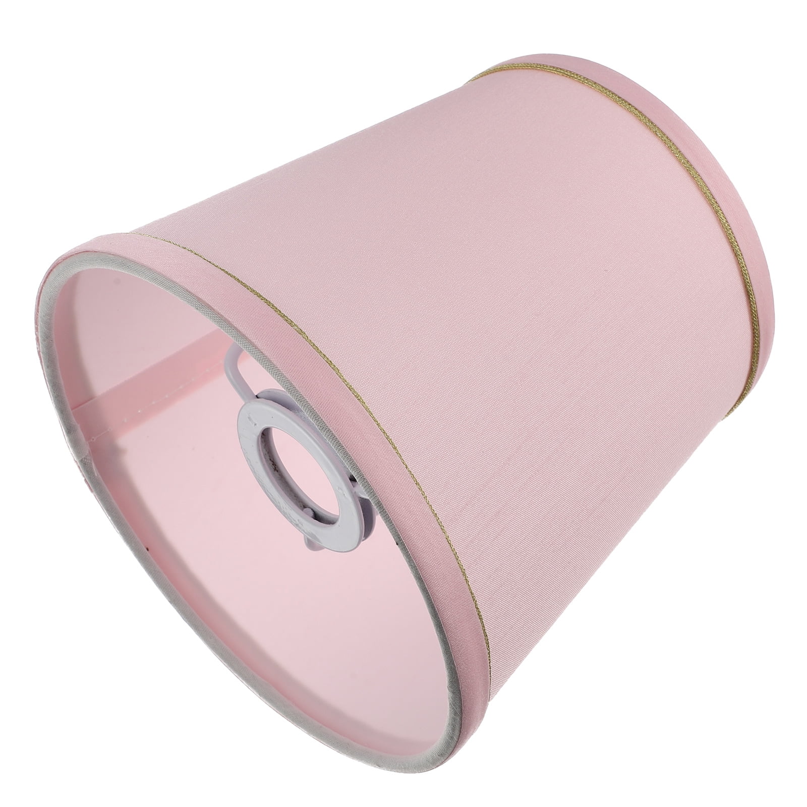 Ortofally Drum Lamp Shade Linen Fabric Lamp Cover Chandelier Lamp Shades for Chandeliers Lights Table Floor Wall Lamps Replacement 17.00X16.00X4.00CM Pink - Image 4