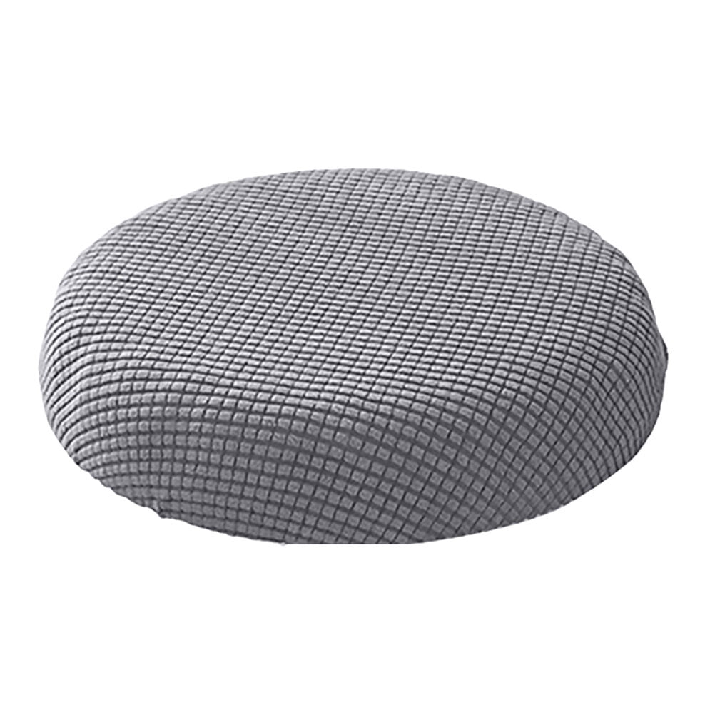 Ortofally Bar Stool Covers Stretchy Round Chair Covers Slipcover Washable Stool Cushion Elastic Bar Chair Covers 2.50X1.50X1.00CM Grey - Image 1