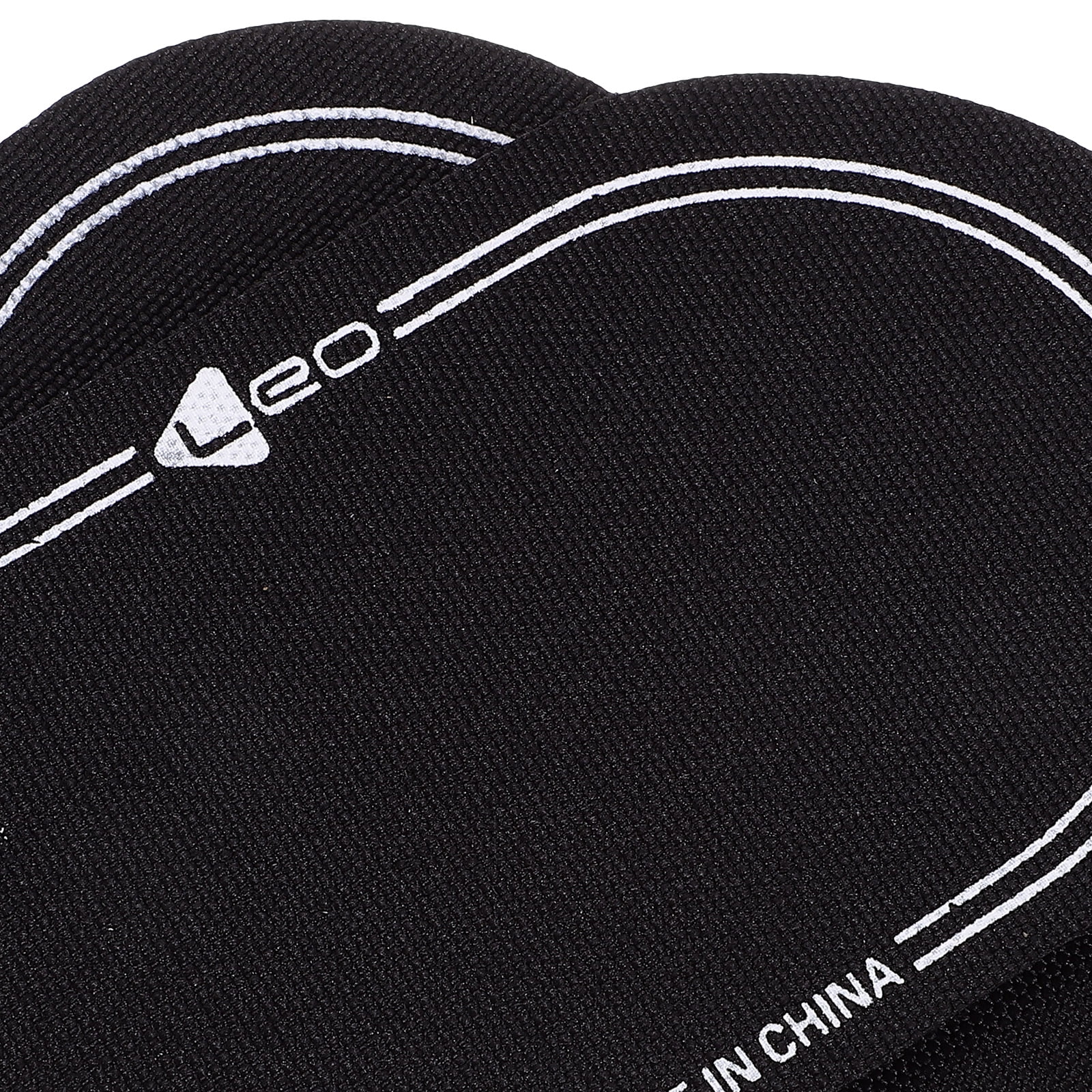 Ortofally 2Pcs Bass Drum Patch Double Drum Pedal Patches Drum Pads Sticker for Drum Percussion Accessories 9.20X4.20X3.90CM Black - Image 2