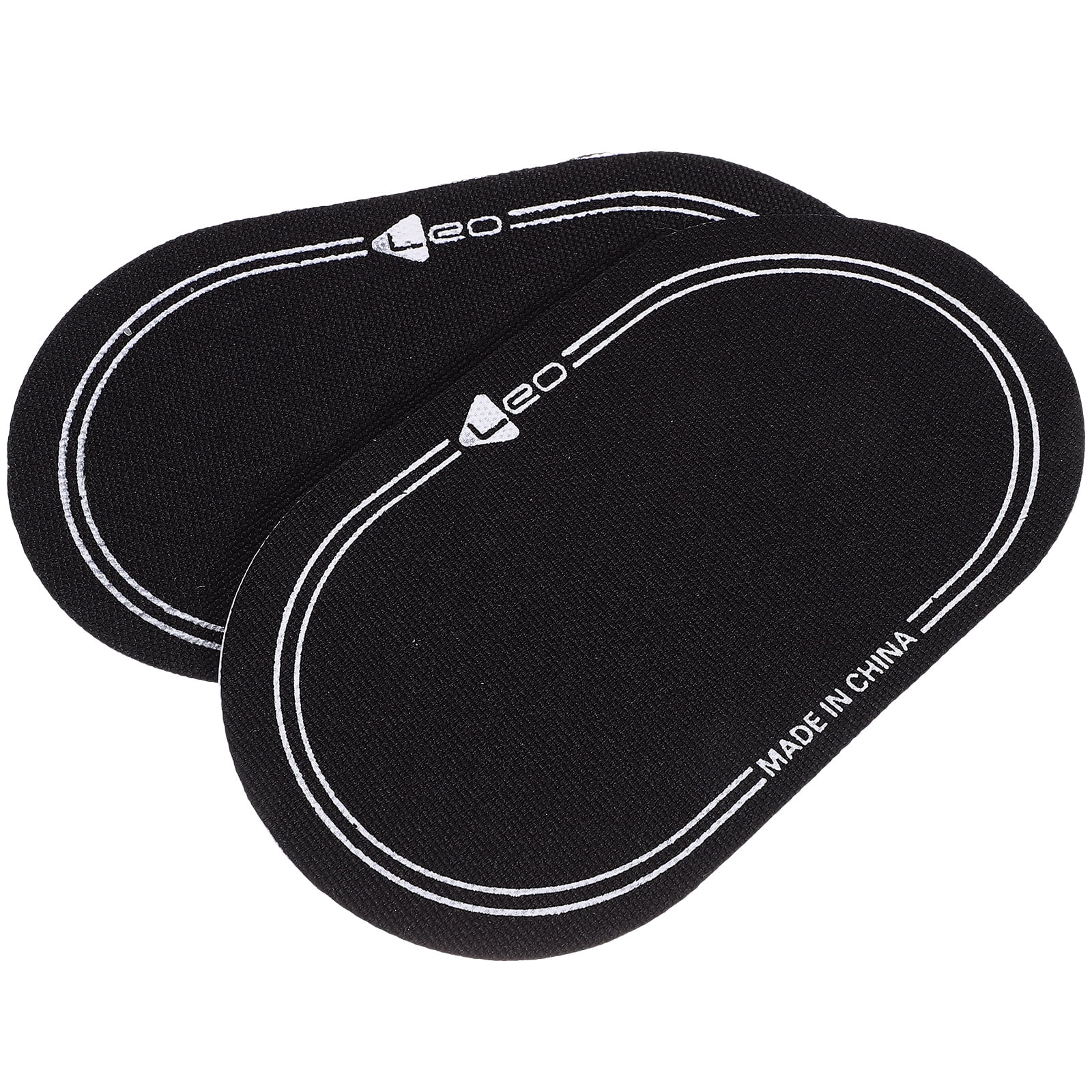 Ortofally 2Pcs Bass Drum Patch Double Drum Pedal Patches Drum Pads Sticker for Drum Percussion Accessories 9.20X4.20X3.90CM Black - Image 5