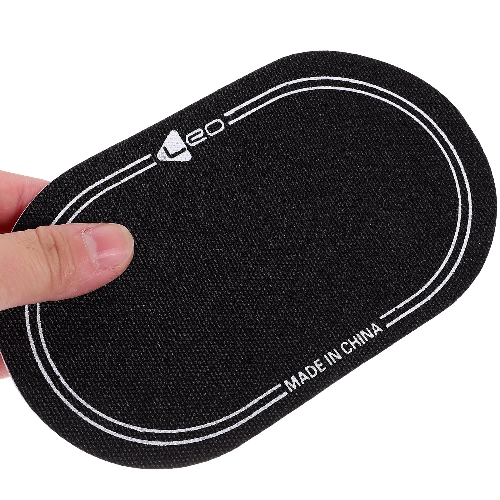 Ortofally 2Pcs Bass Drum Patch Double Drum Pedal Patches Drum Pads Sticker for Drum Percussion Accessories 9.20X4.20X3.90CM Black - Image 6