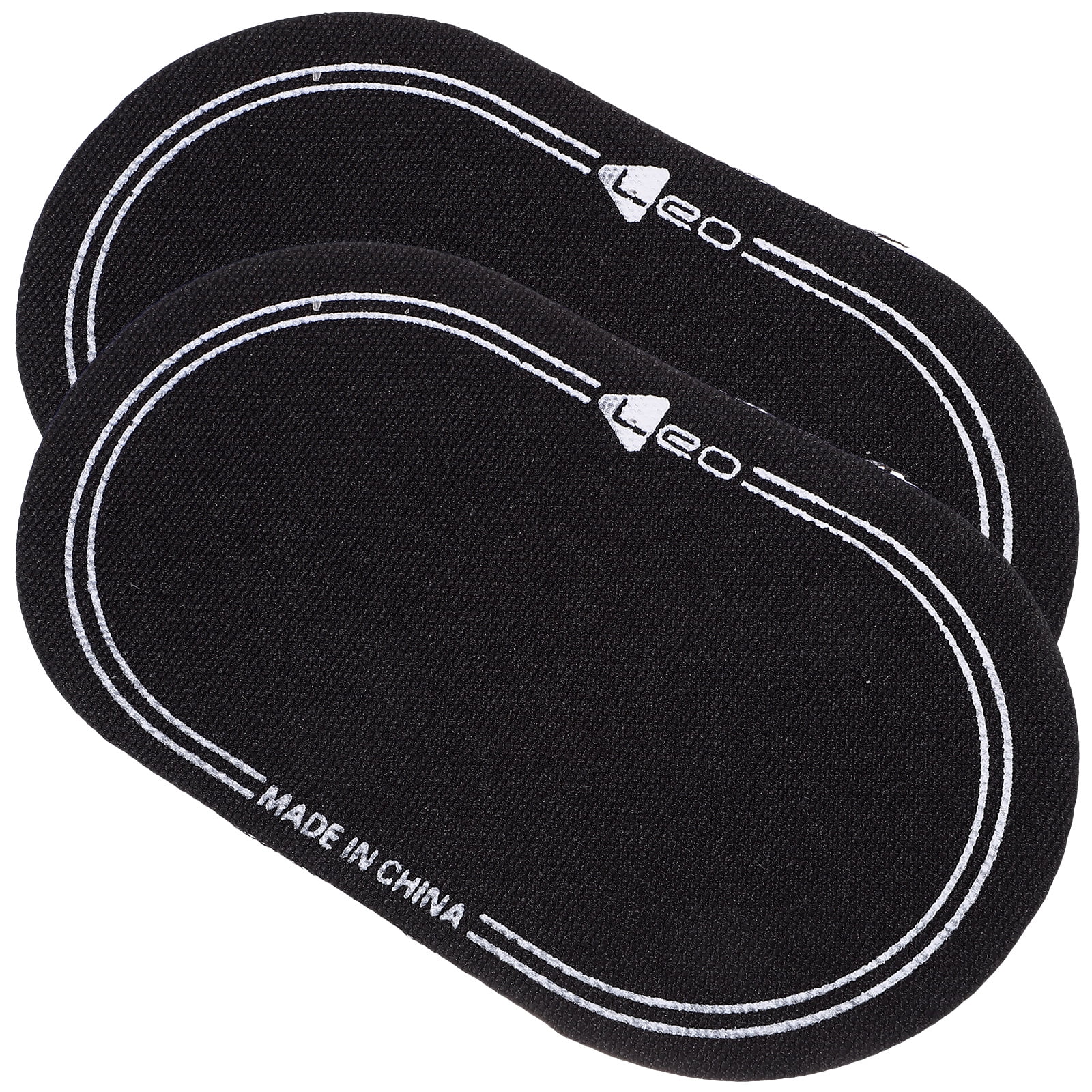 Ortofally 2Pcs Bass Drum Patch Double Drum Pedal Patches Drum Pads Sticker for Drum Percussion Accessories 9.20X4.20X3.90CM Black - Image 8