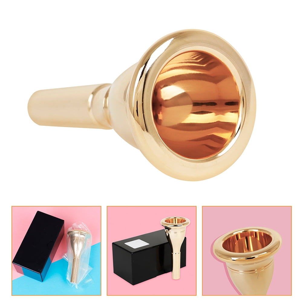 Ortofally Tuba Brass Tuba Great Gift for Tuba Replacement Tuba Parts 13. 3mm Musical Instrument Tuba Accessory 17.60X15.30X5.00CM Golden - Image 5