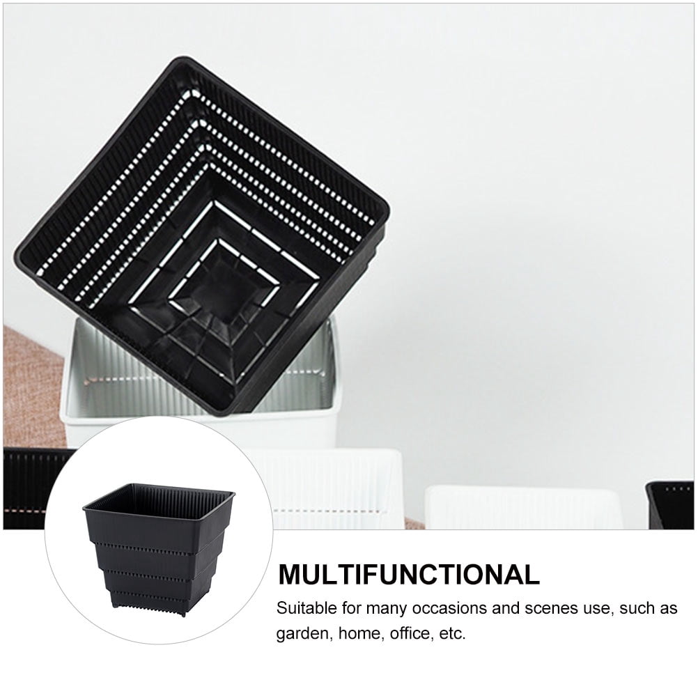SWETRACE Planter Resin Black For Family 1Pc 4.7X4.4In 12X11.1CM Black - Image 7