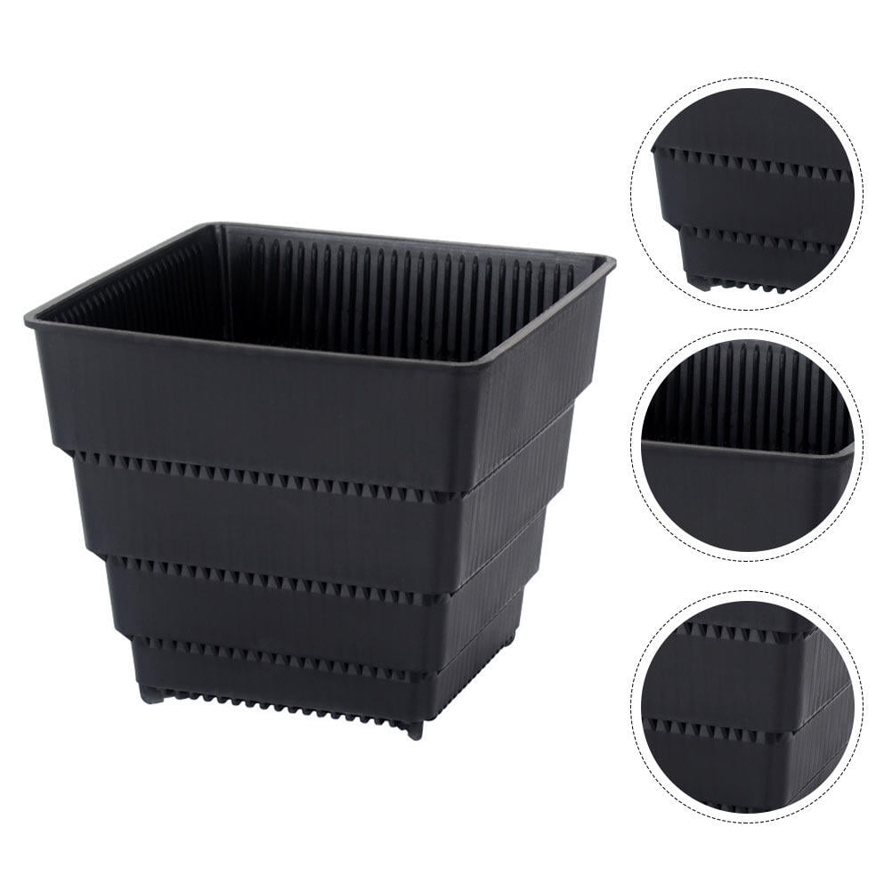 SWETRACE Planter Resin Black For Family 1Pc 4.7X4.4In 12X11.1CM Black - Image 8