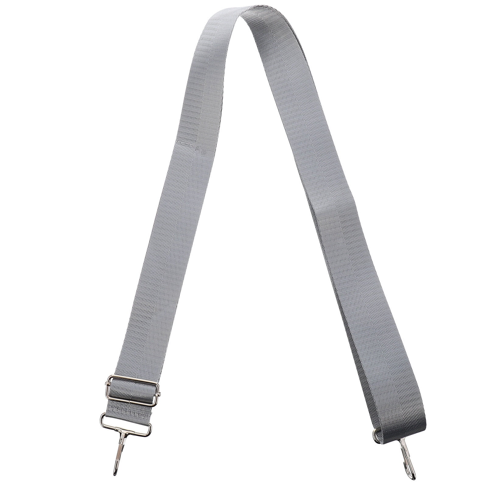 Ortofally Nylon Shoulder Strap, Bag Handbag Purse Replacement Strap, Adjustable Canvas Strap with Metal Hooks for Laptop Briefcase Messenger Bag/ Grey 150X3.8CM Gray - Image 6