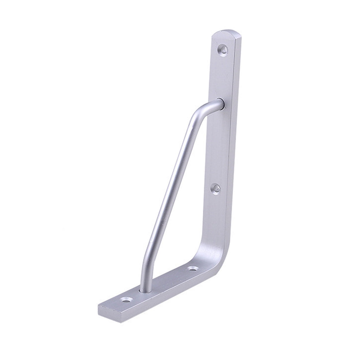 Worgeous 2 PCS Heavy Duty Shelf Brackets Thickened Silver Shelf Support Bracket Aluminium Alloy Practical Durable Support Frame for Home (10inch) 25X16CM Silver - Image 6