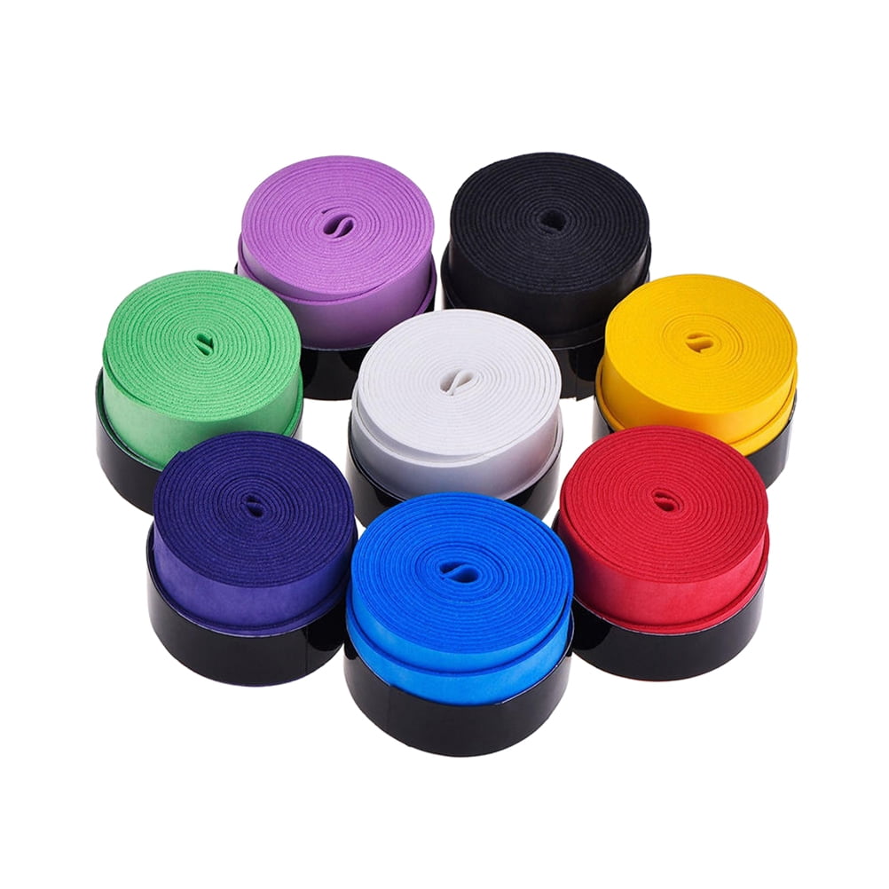 SWETRACE Tennis Racket Grip Tape Sticky Fabric 10Pack 1In 10pcs Assorted Color - Image 1